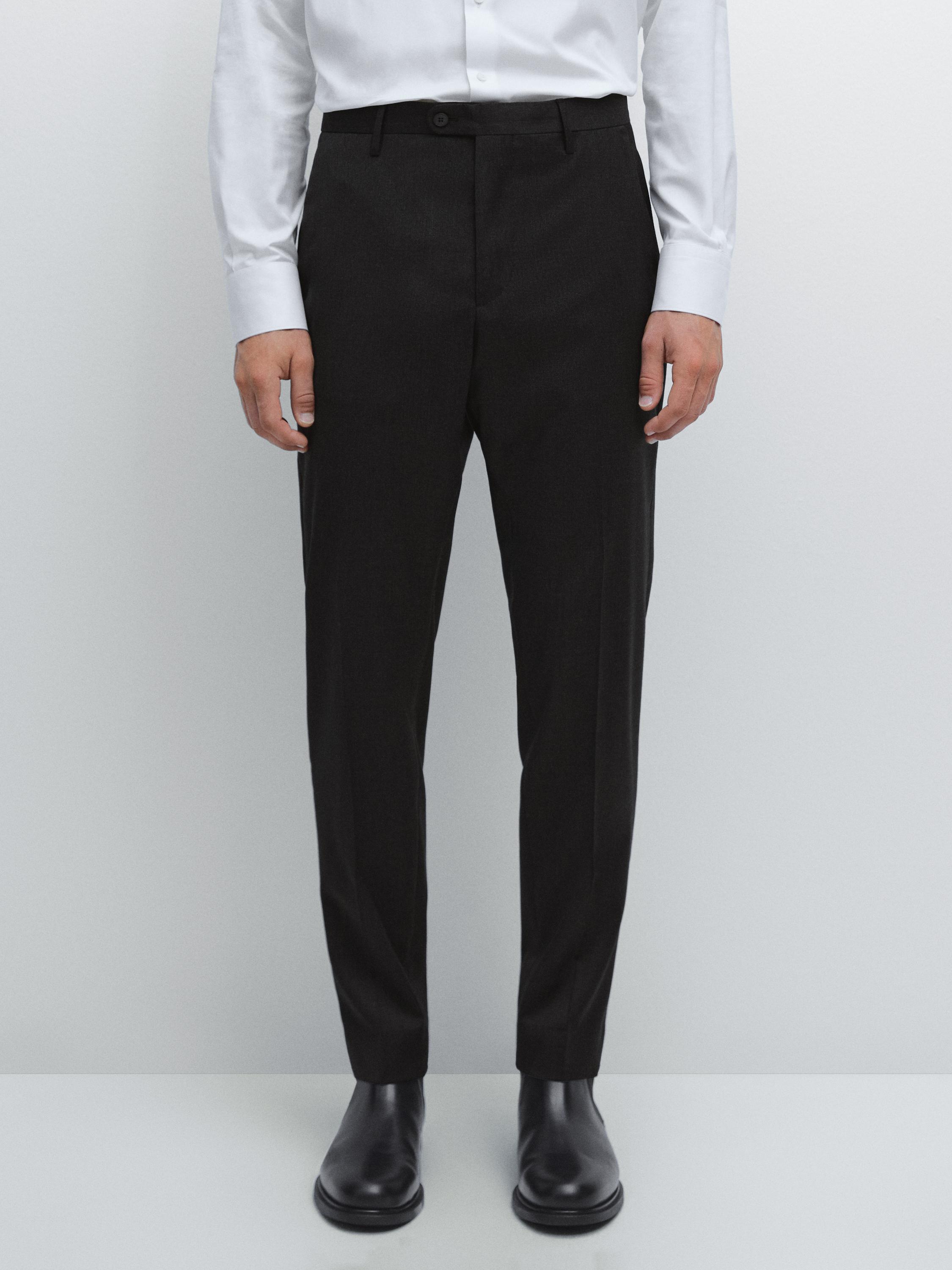 100% wool suit trousers