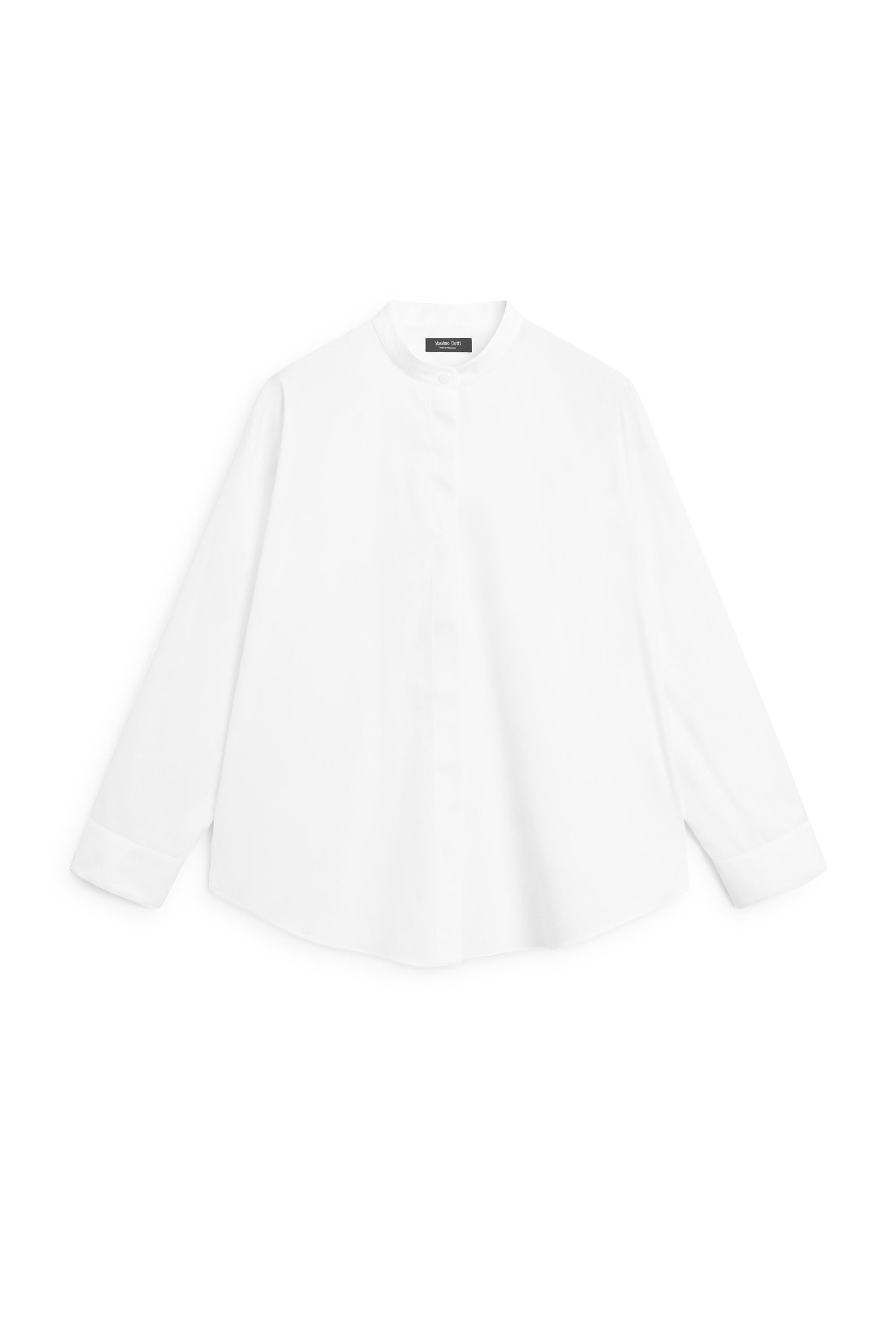 Massimo Dutti Hakim yaka poplin gömlek