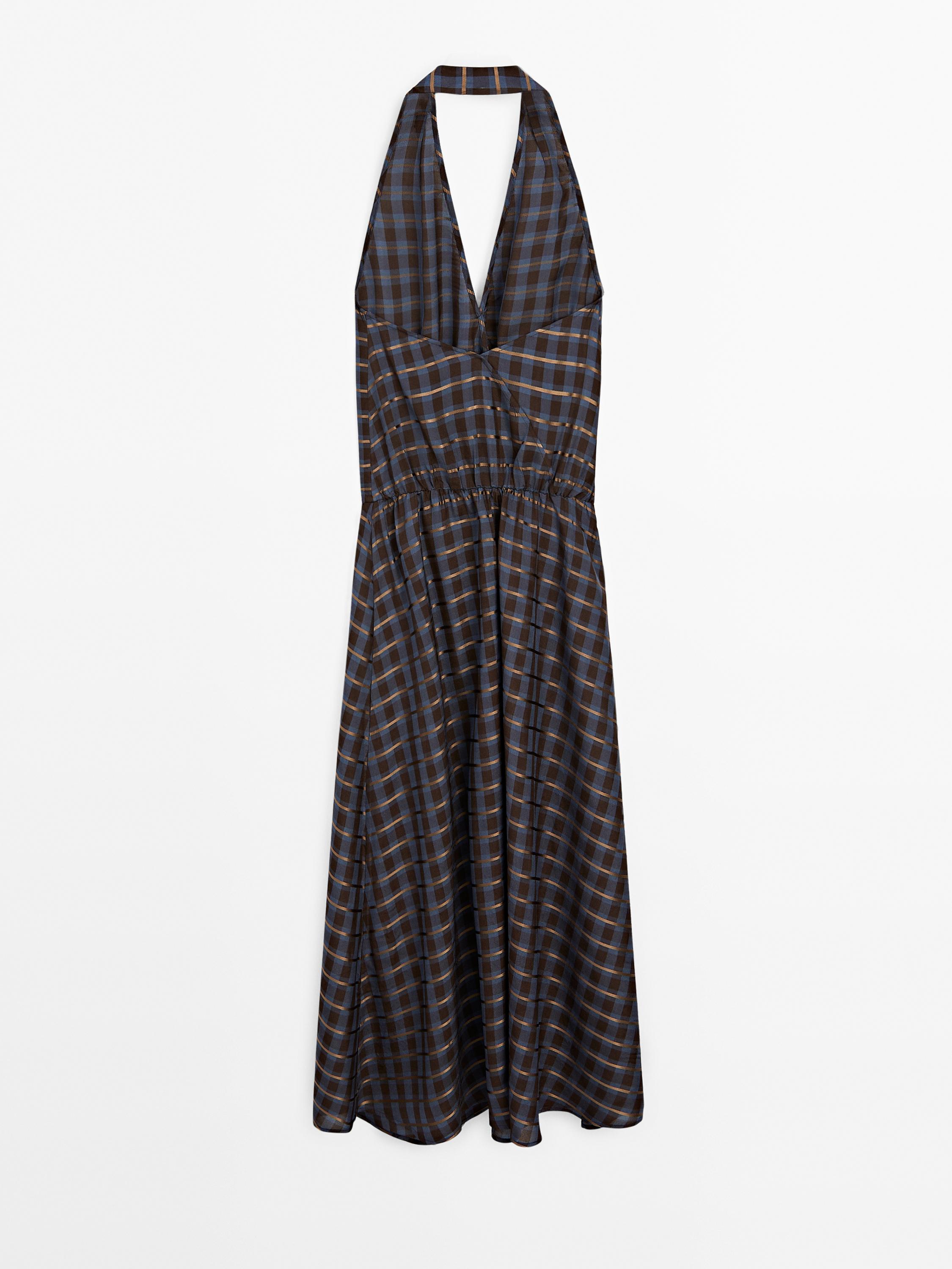Printed flounce midi dress · Chocolate · Smart / Dresses And