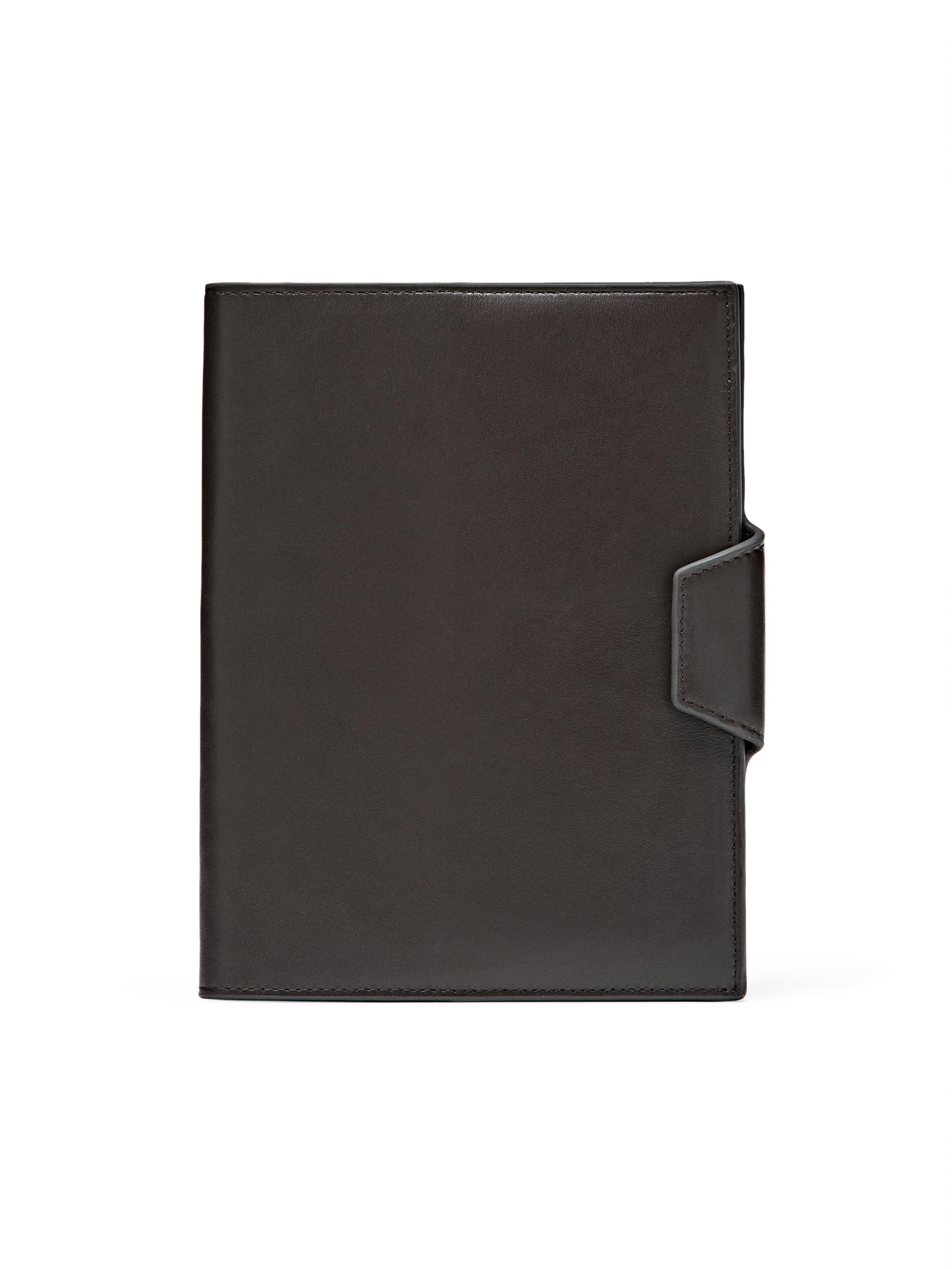 Nappa leather notebook cover — BROWN