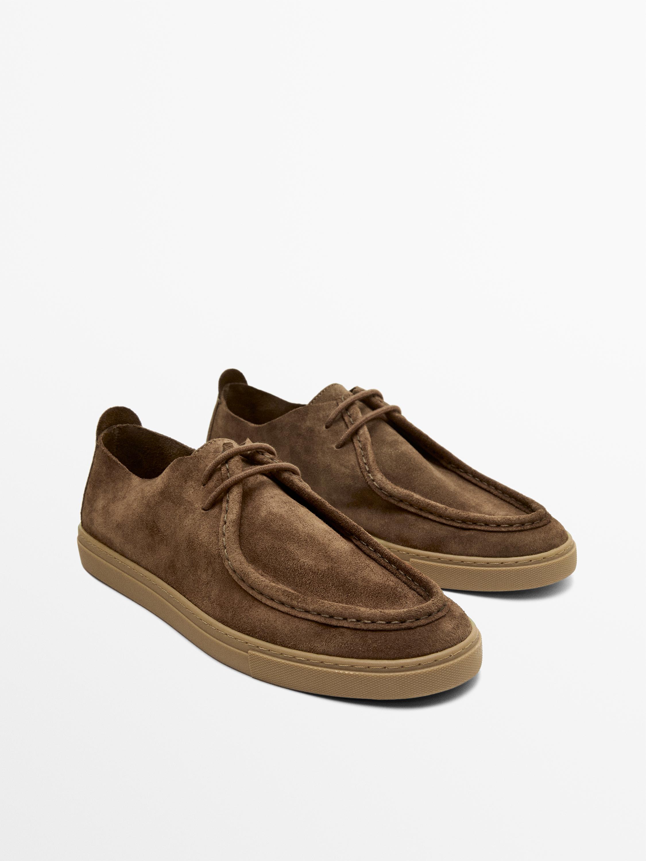 Soft leather moc toe shoes — OCHRE