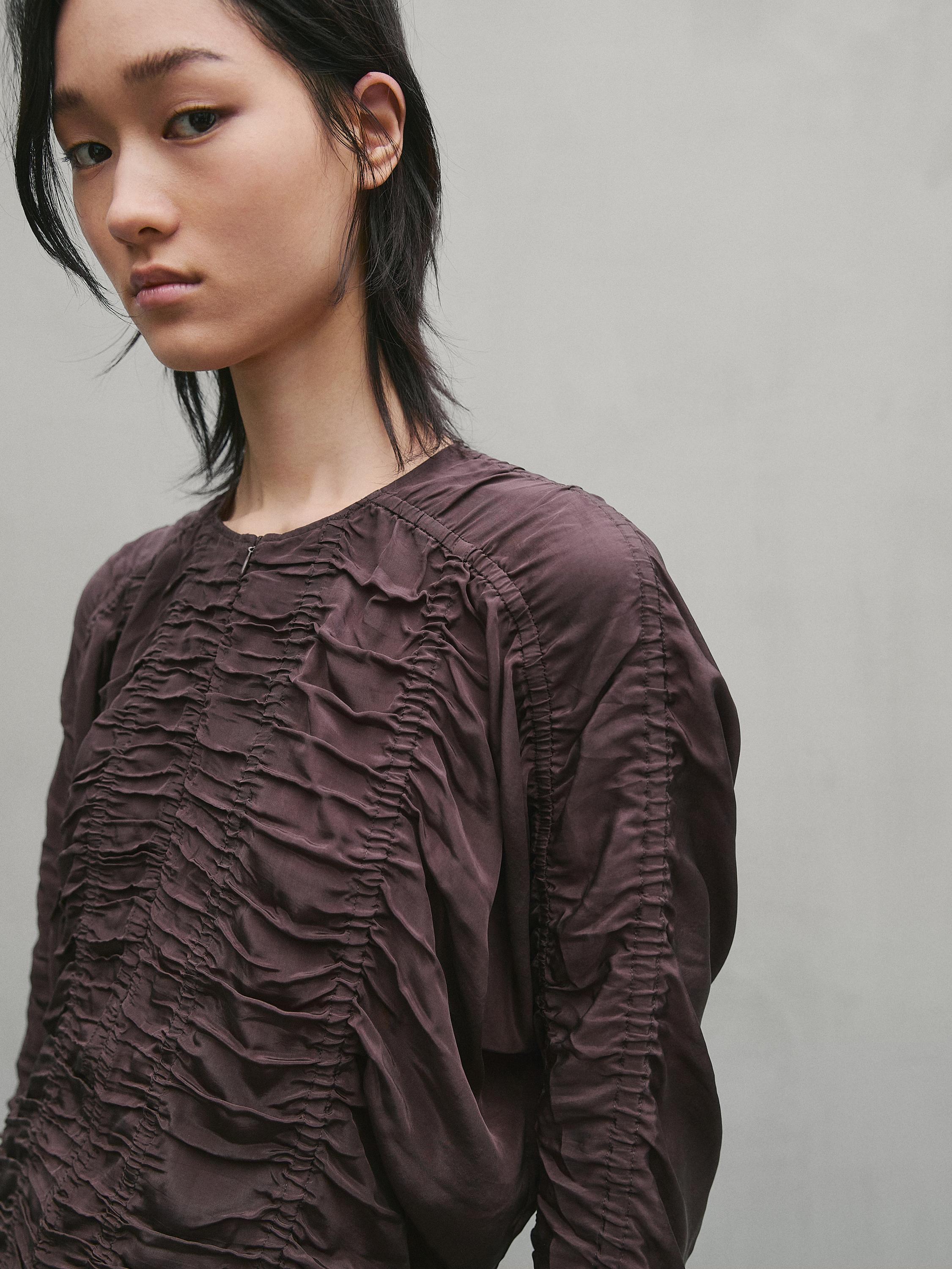 Blouse with gathered detail - Studio