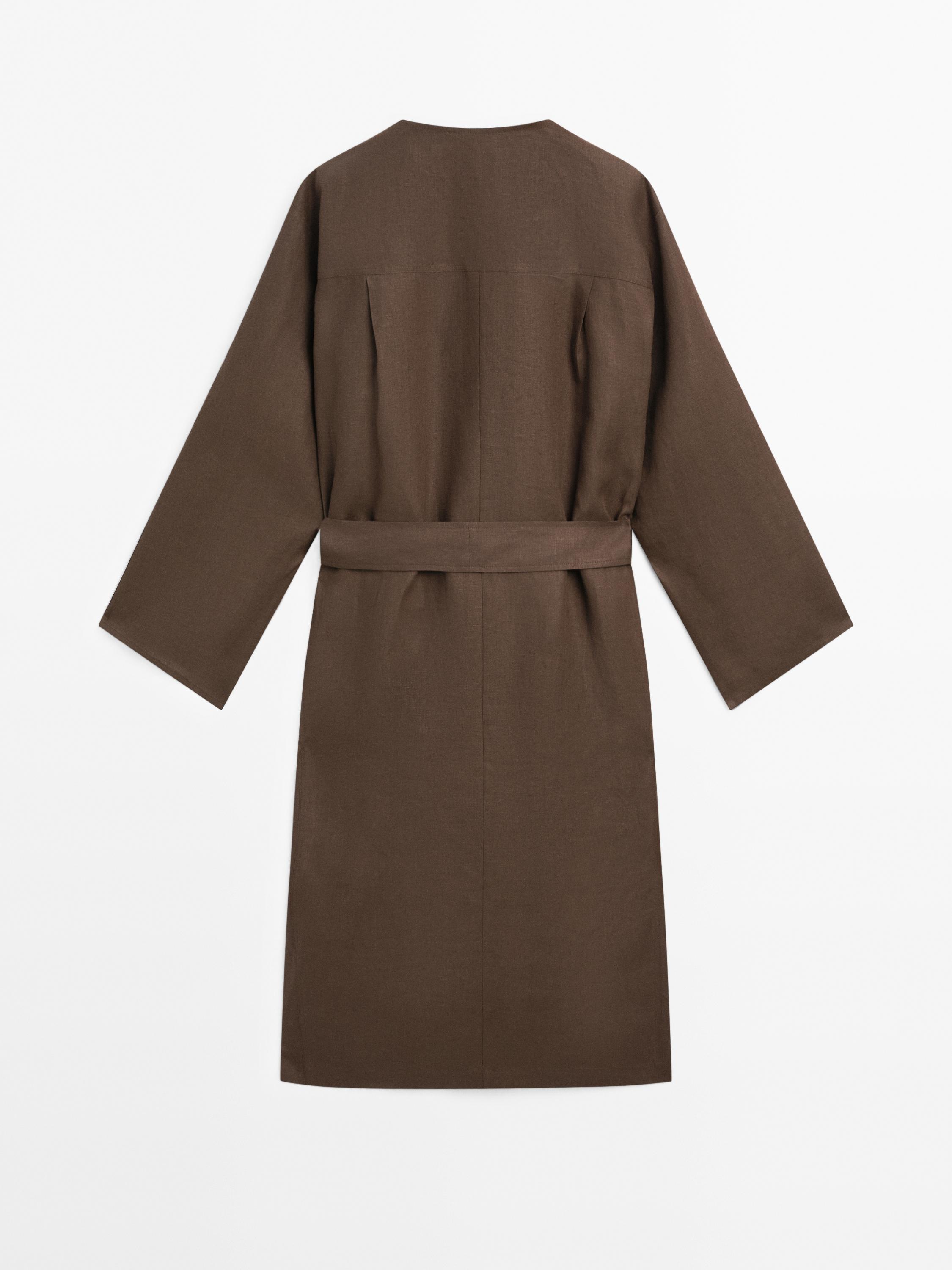 Hemdkleid aus 100 % Leinen