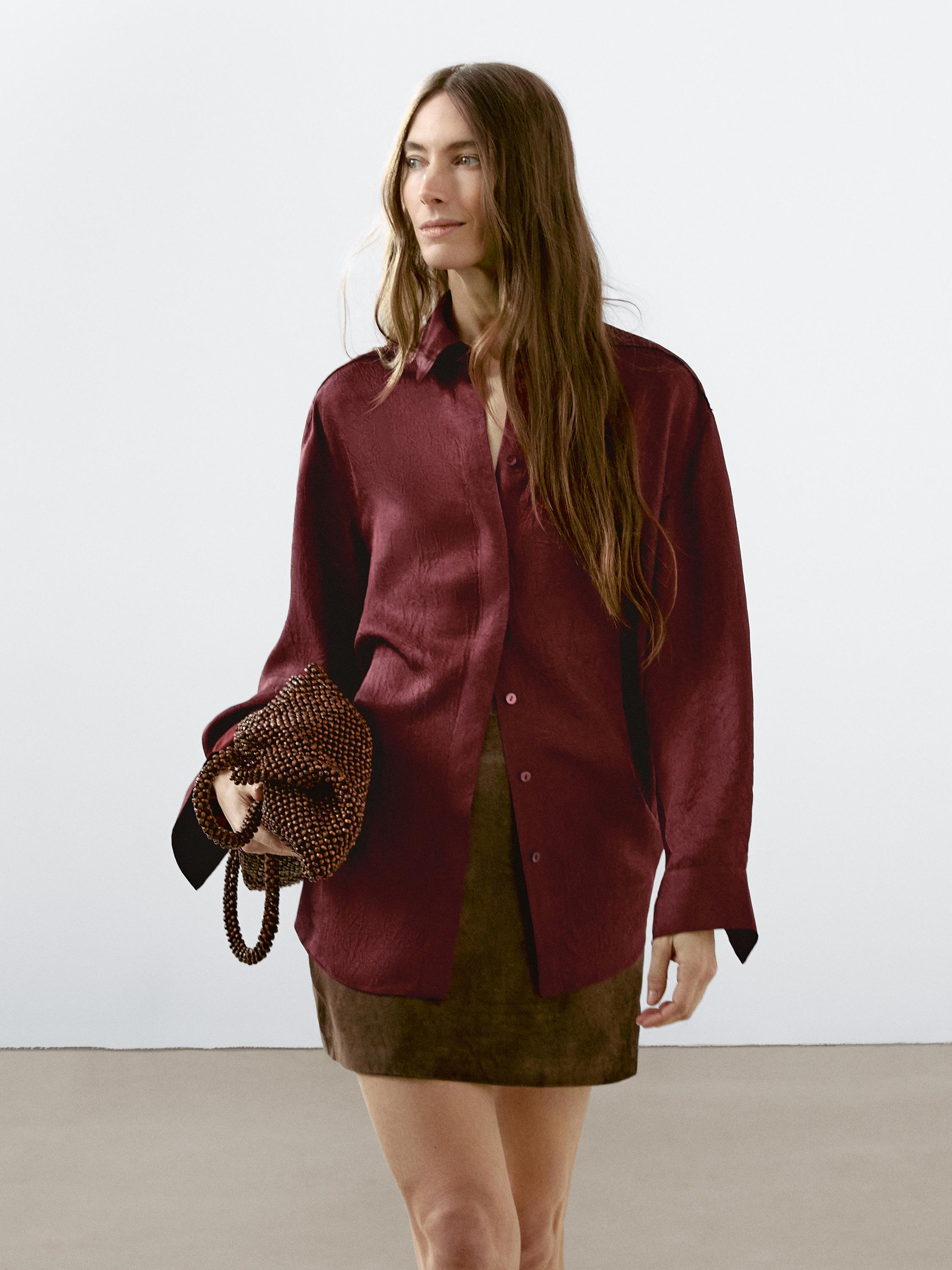 Chemisier fluide à manches longues