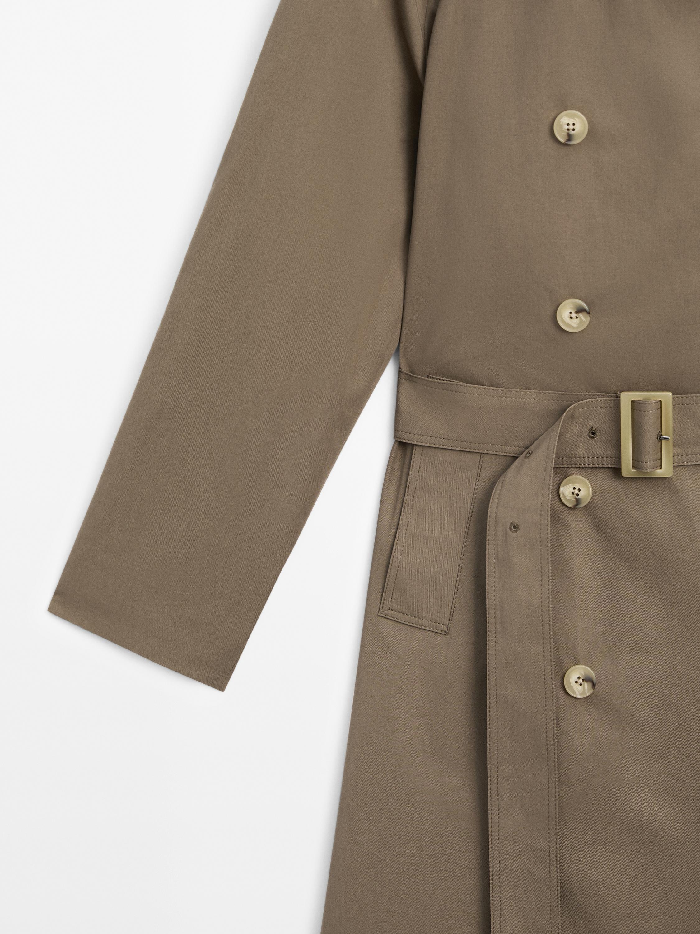Classic water-repellent trench coat