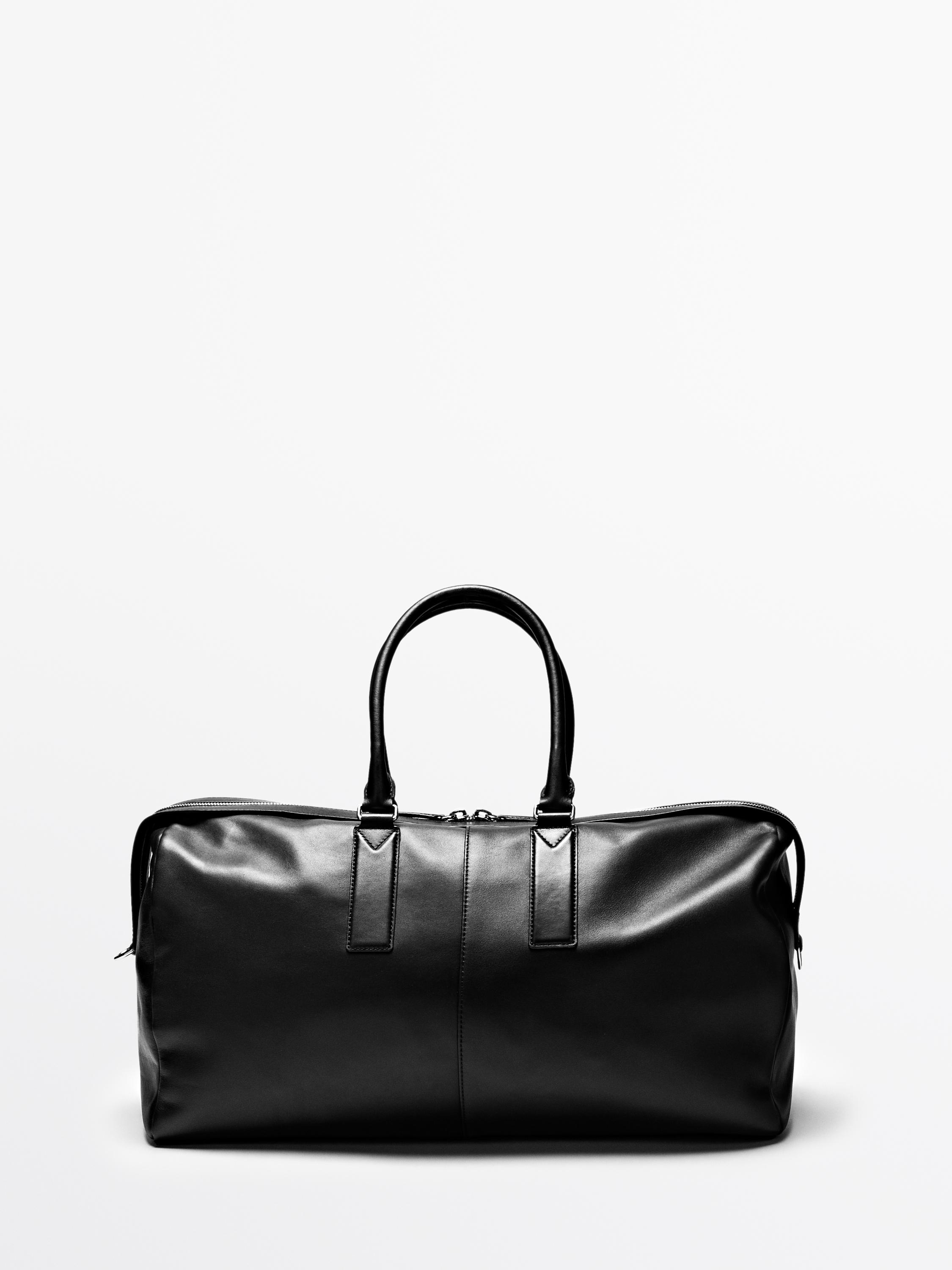 Nappa leather travel bag