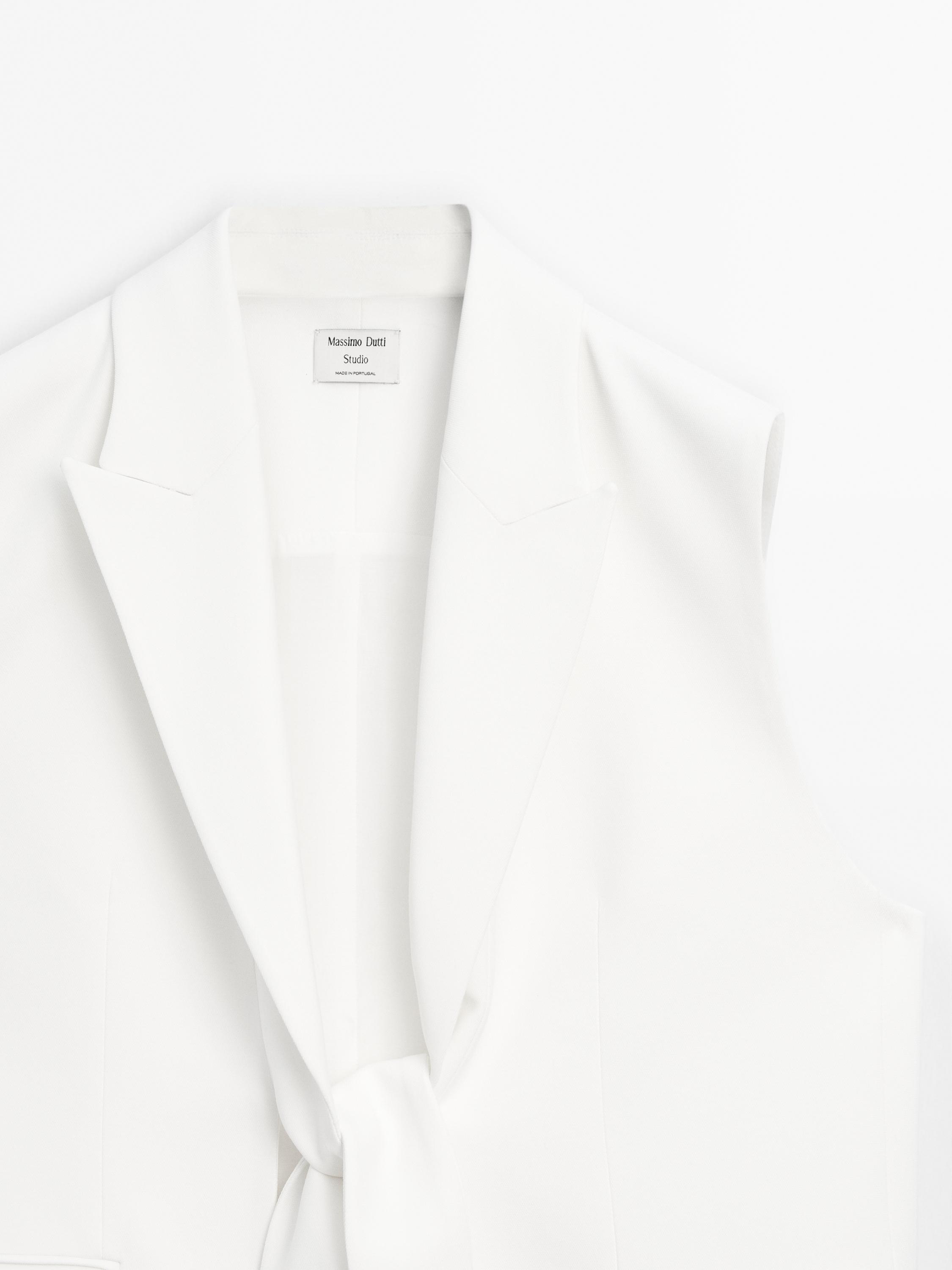 Smart waistcoat with bow detail - STUDIO
