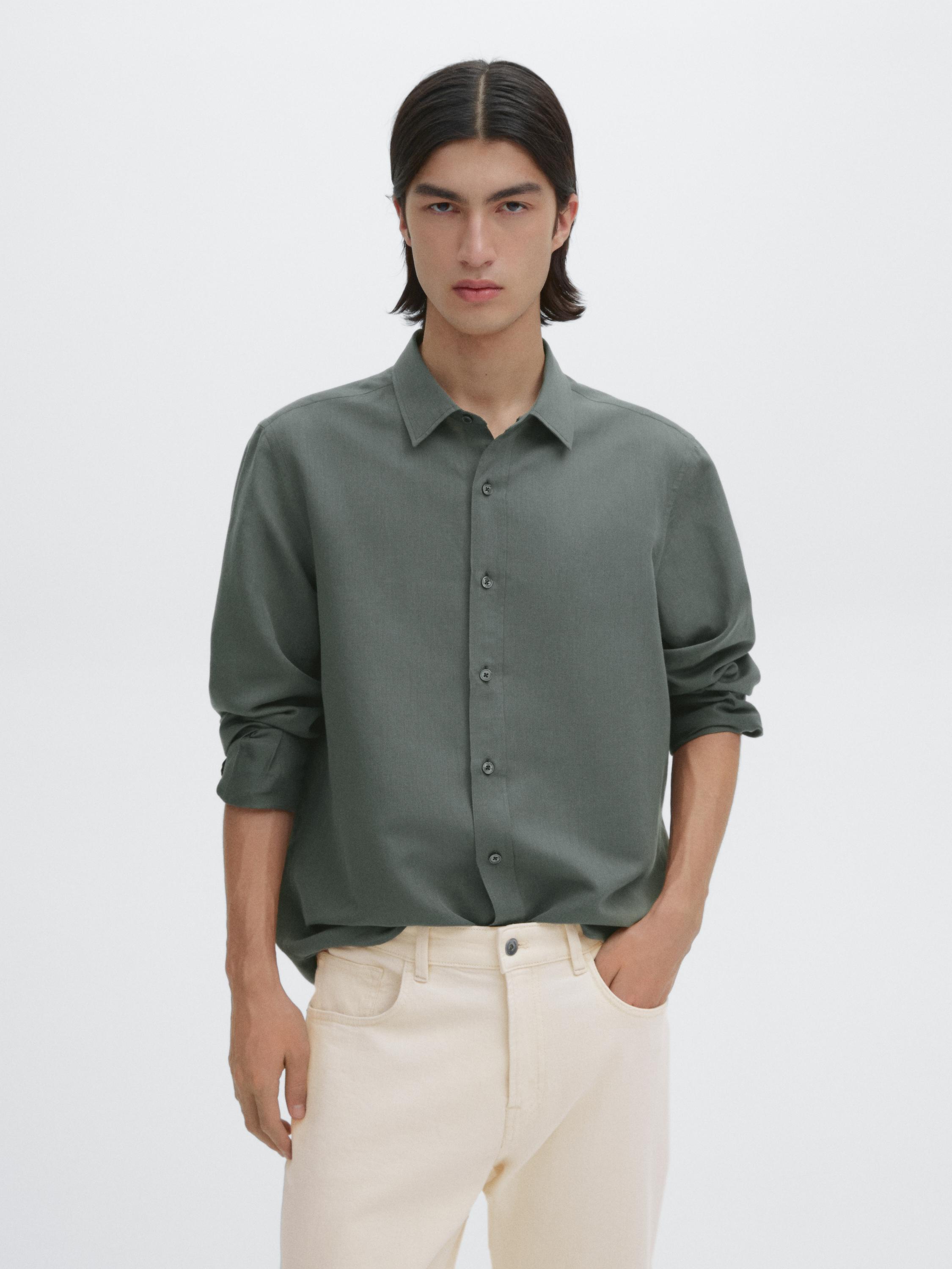 Camicia regular fit in cotone