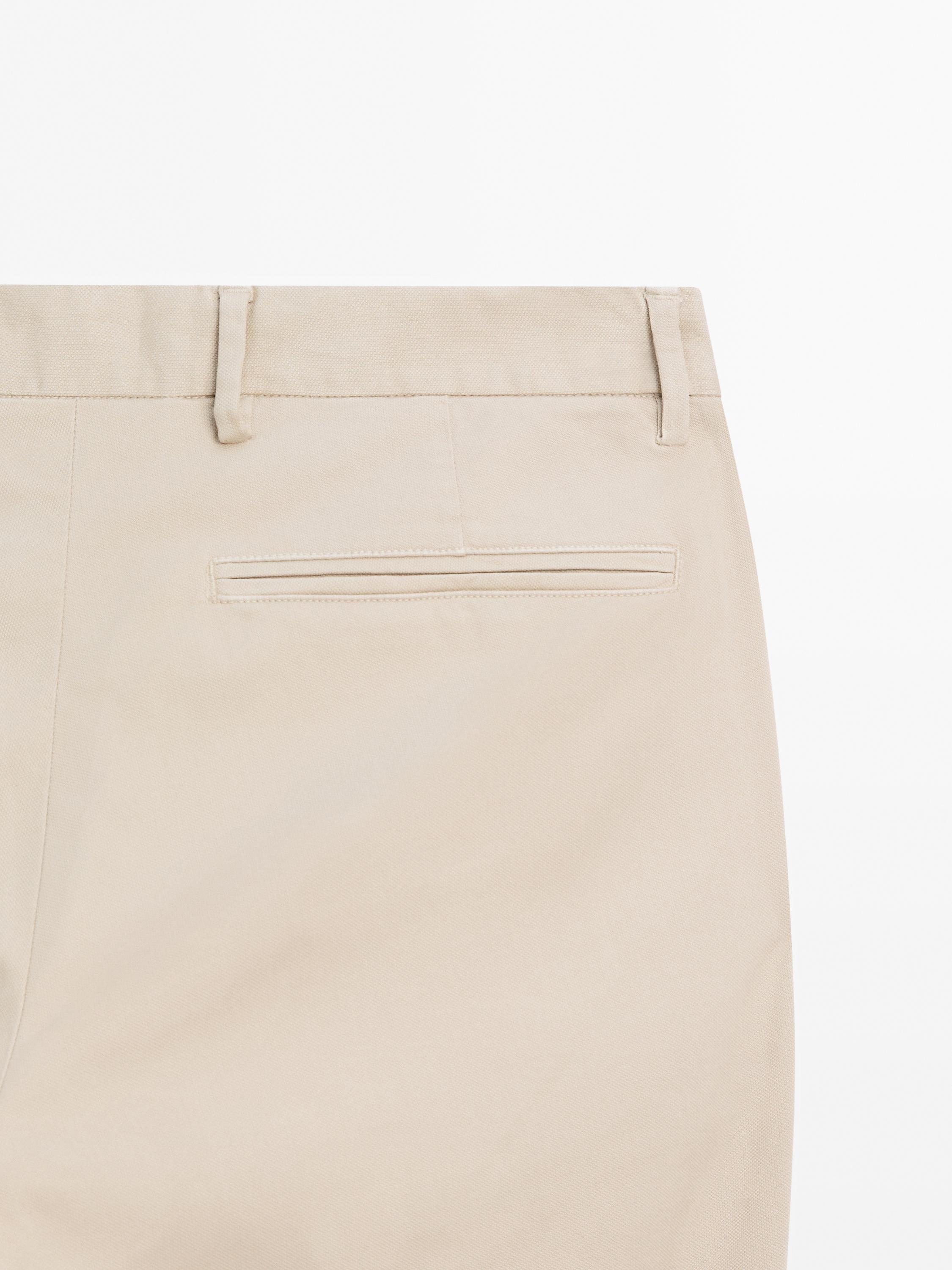 Slim fit textured trousers