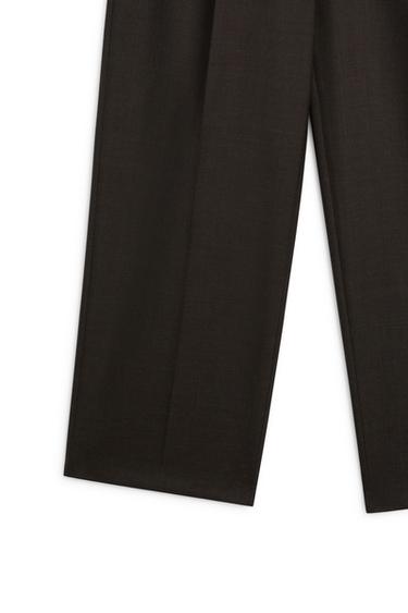 100% wool straight-leg pants - LIMITED EDITION — BROWN MARL 8