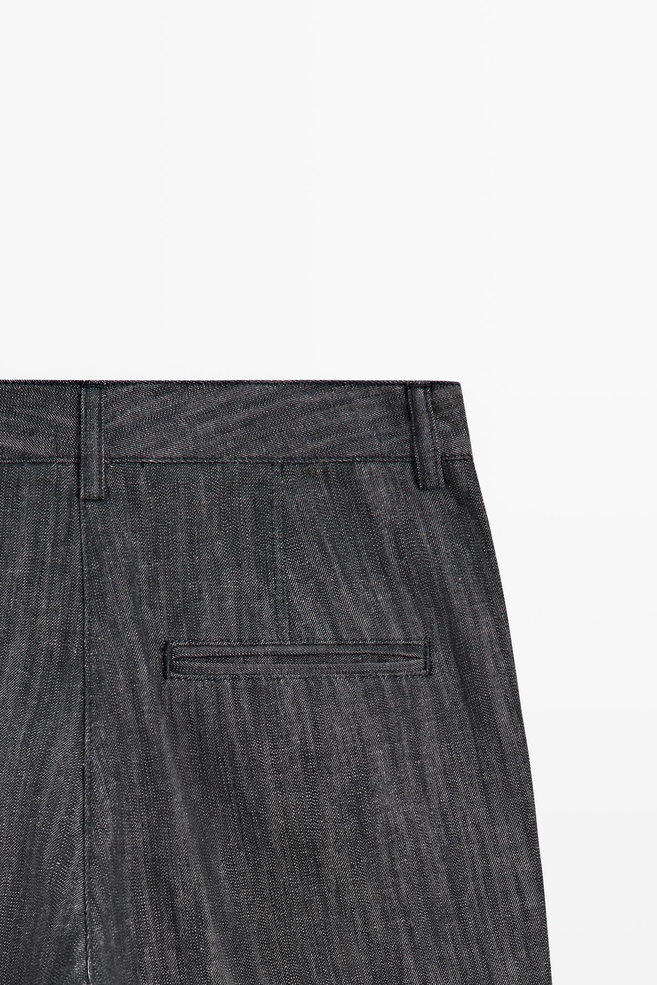 Cropped flare pants — INDIGO