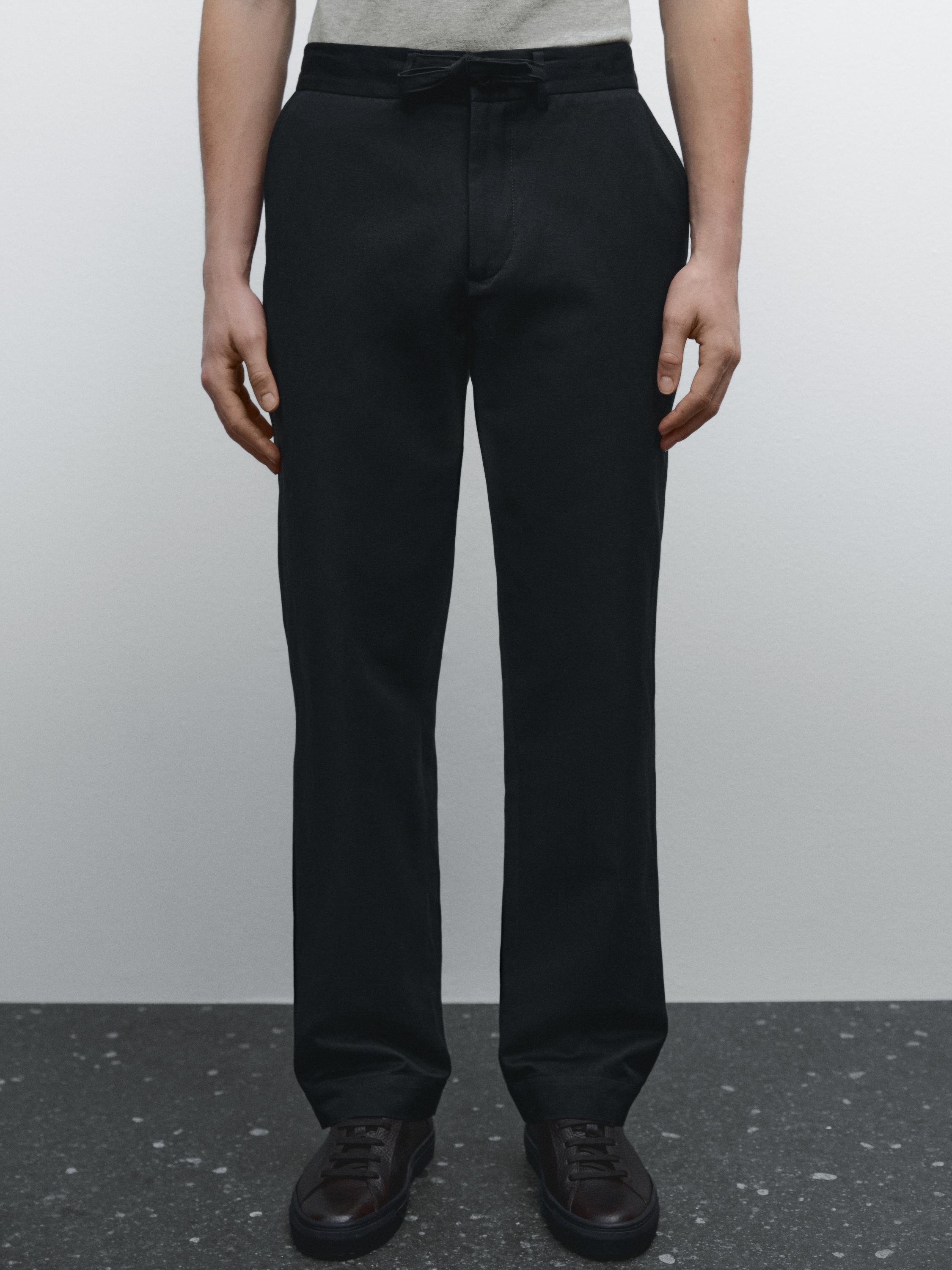 بنطلون رياضي من القطن المخلوط