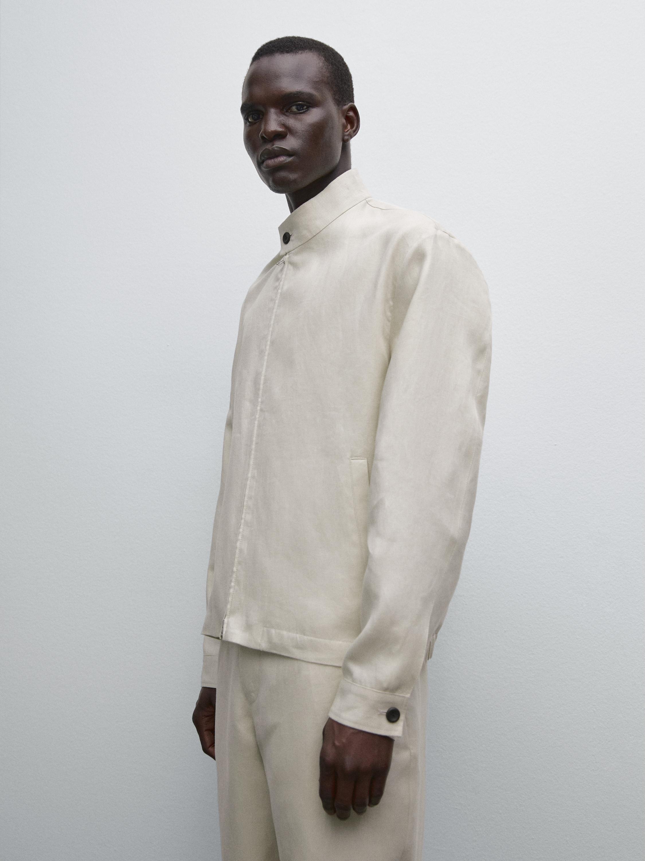 100% linen lightweight jacket