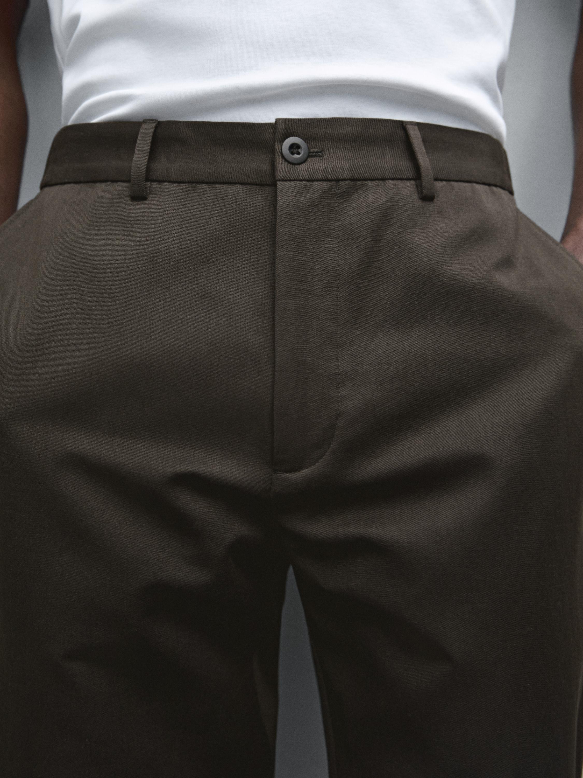 Calças jogger fit com algodão