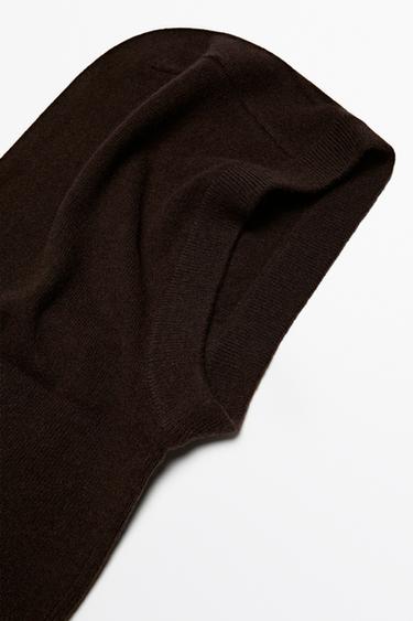 100% cashmere balaclava — BROWN 2