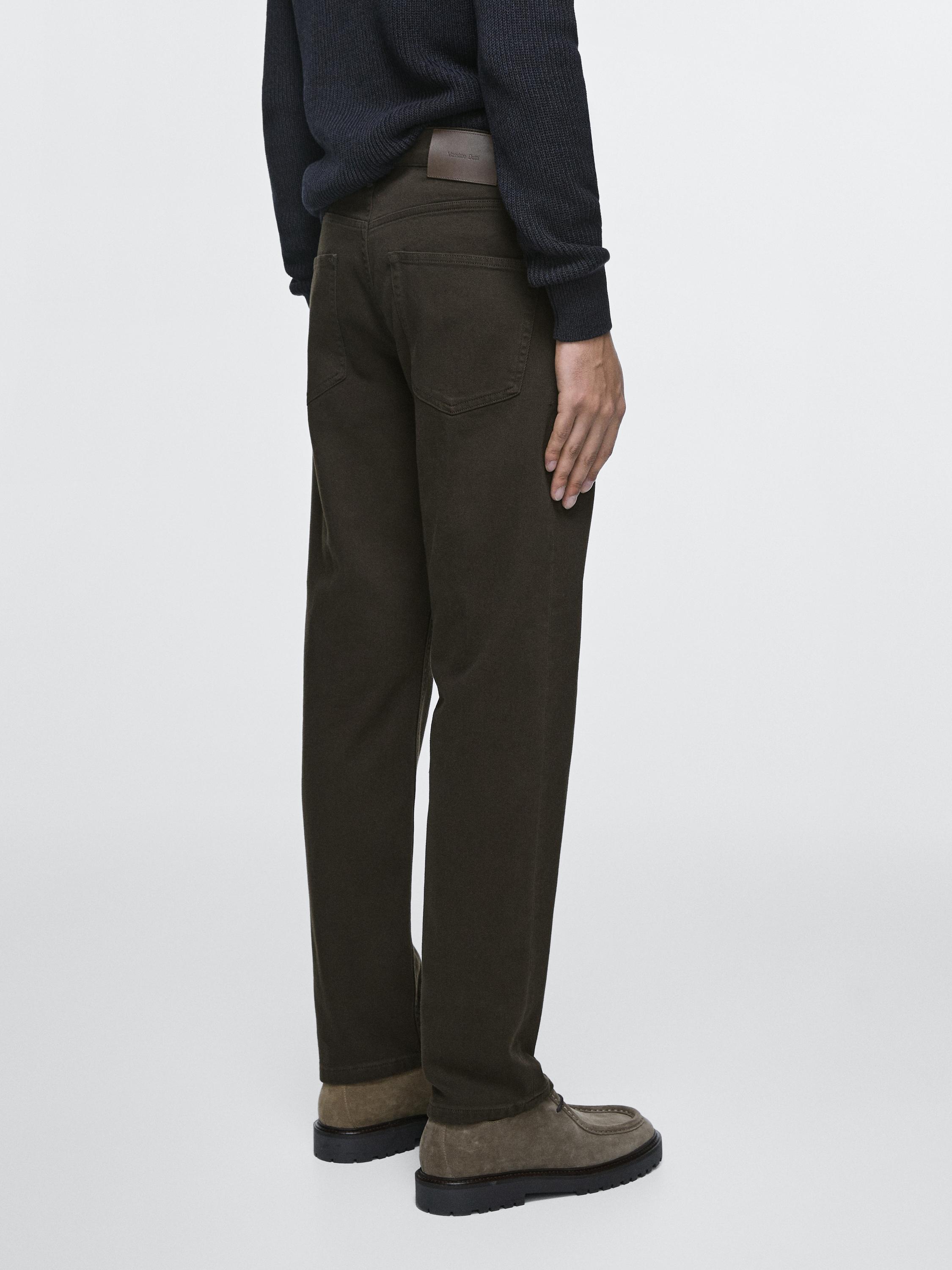 Tapered fit jeans — DARK GREEN