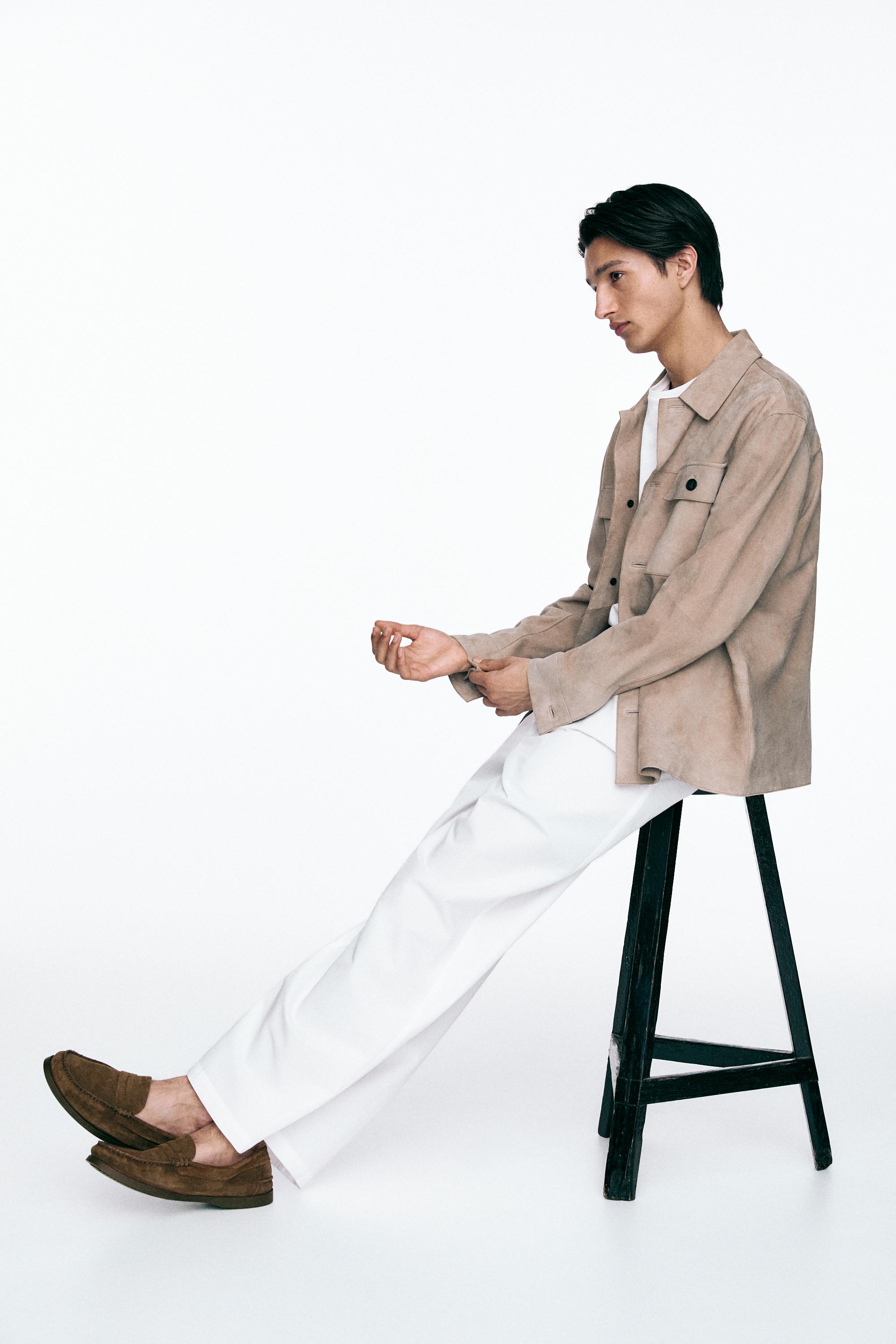 Mocassin à mors en cuir souple