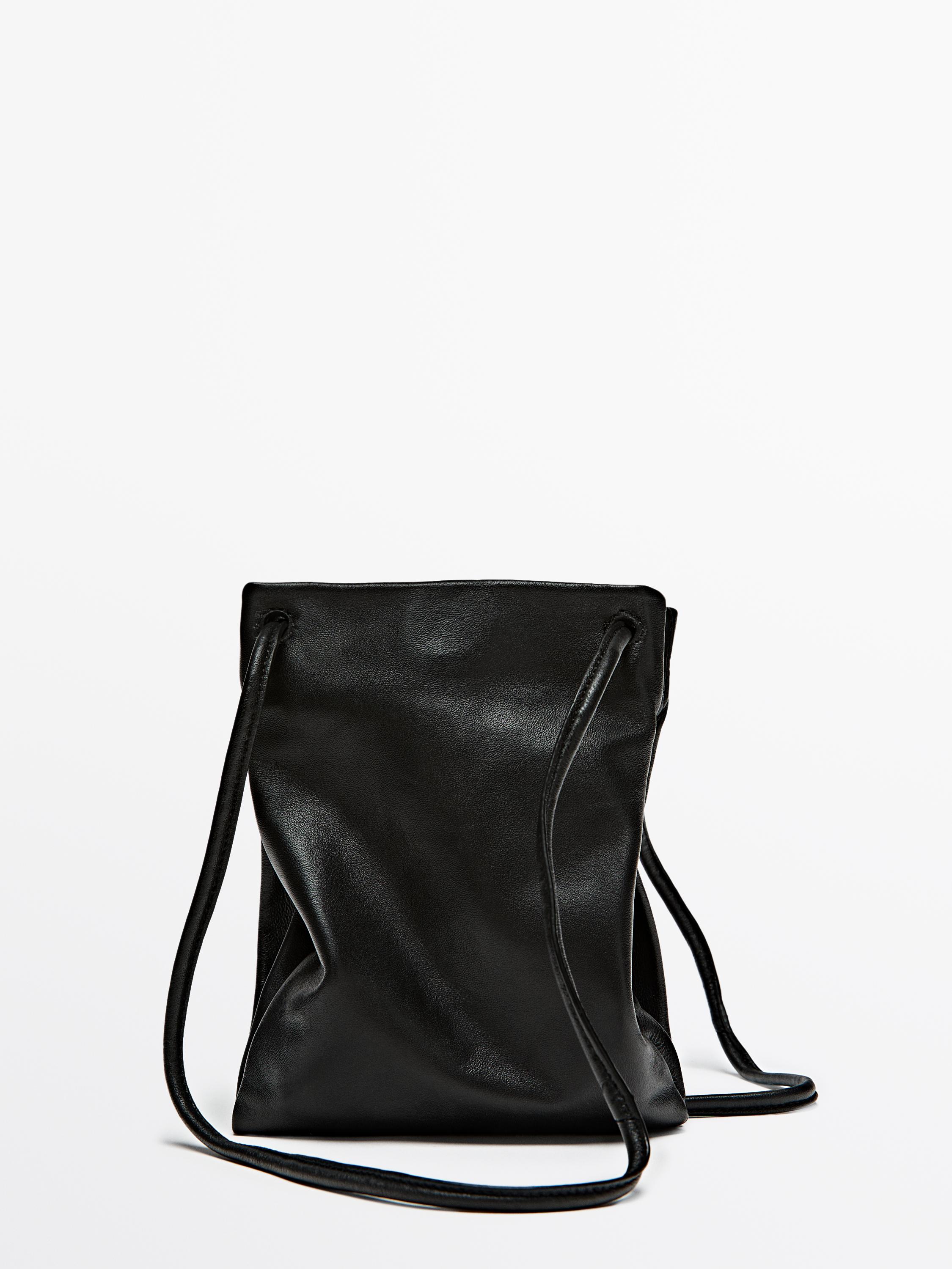 Mini nappa leather handbag