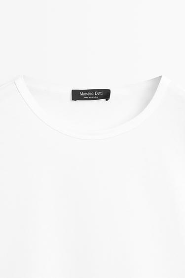 Flowing 100% cotton T-shirt — WHITE 4