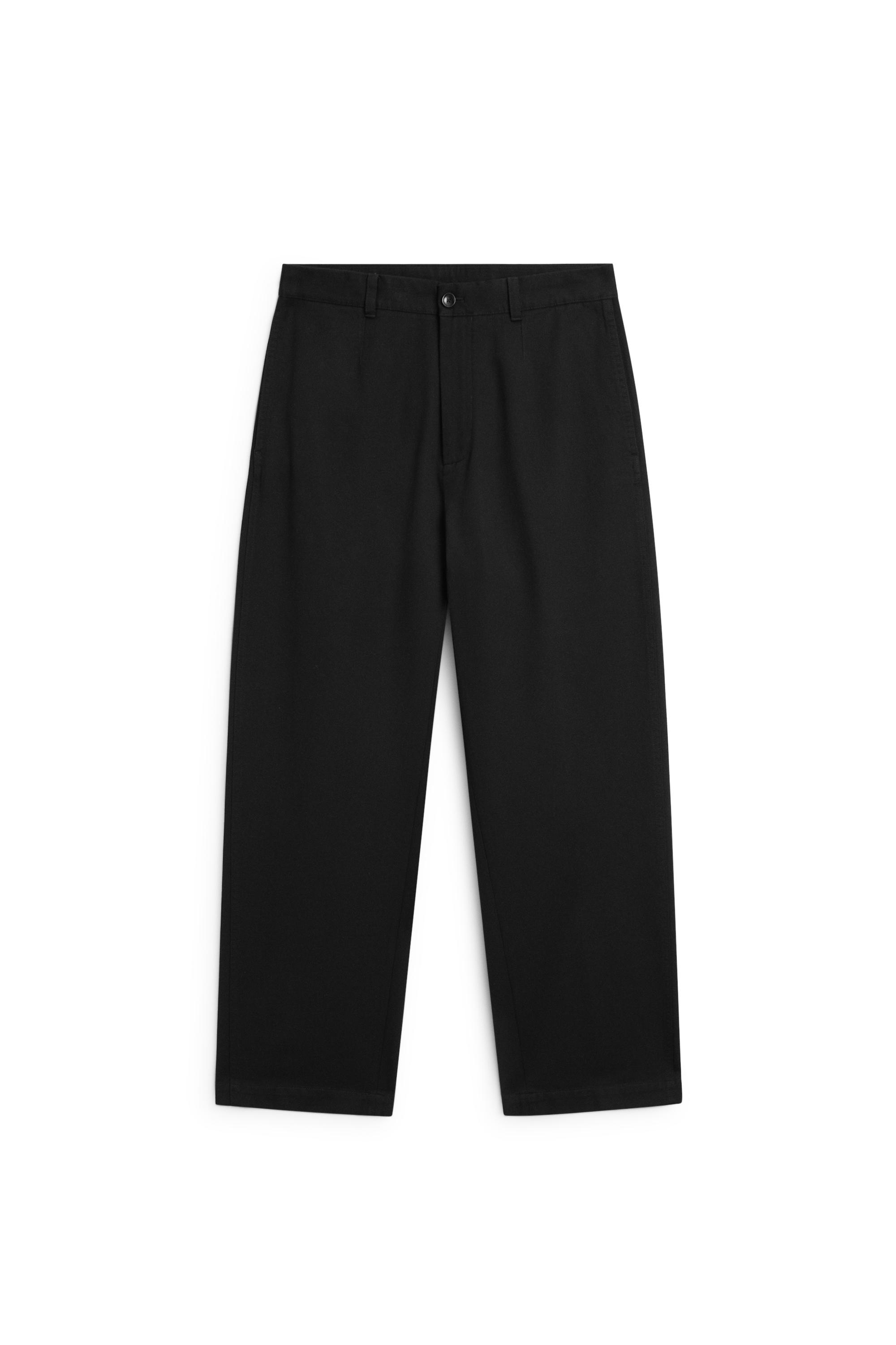 Barrel fit pants — BLACK