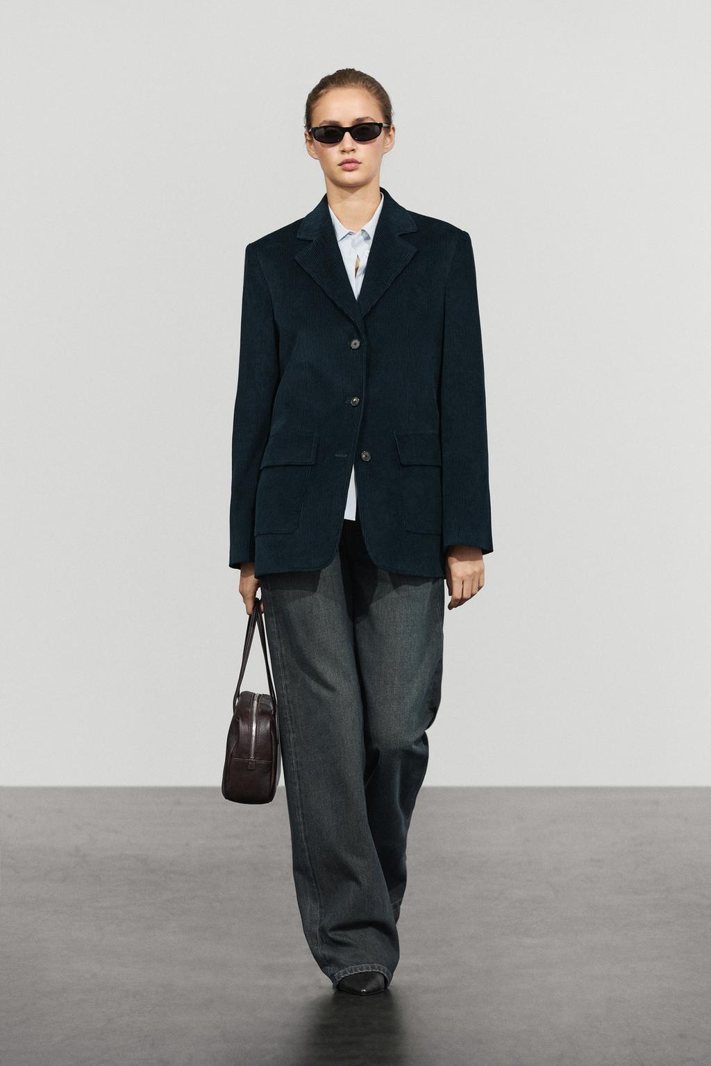 Massimo Dutti 100% pambıq kordüroy pencək