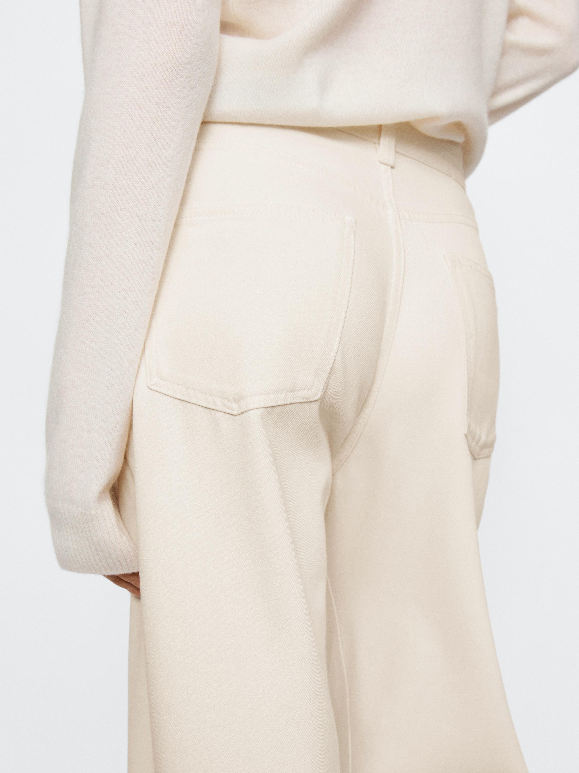 High-waist wide-leg jeans