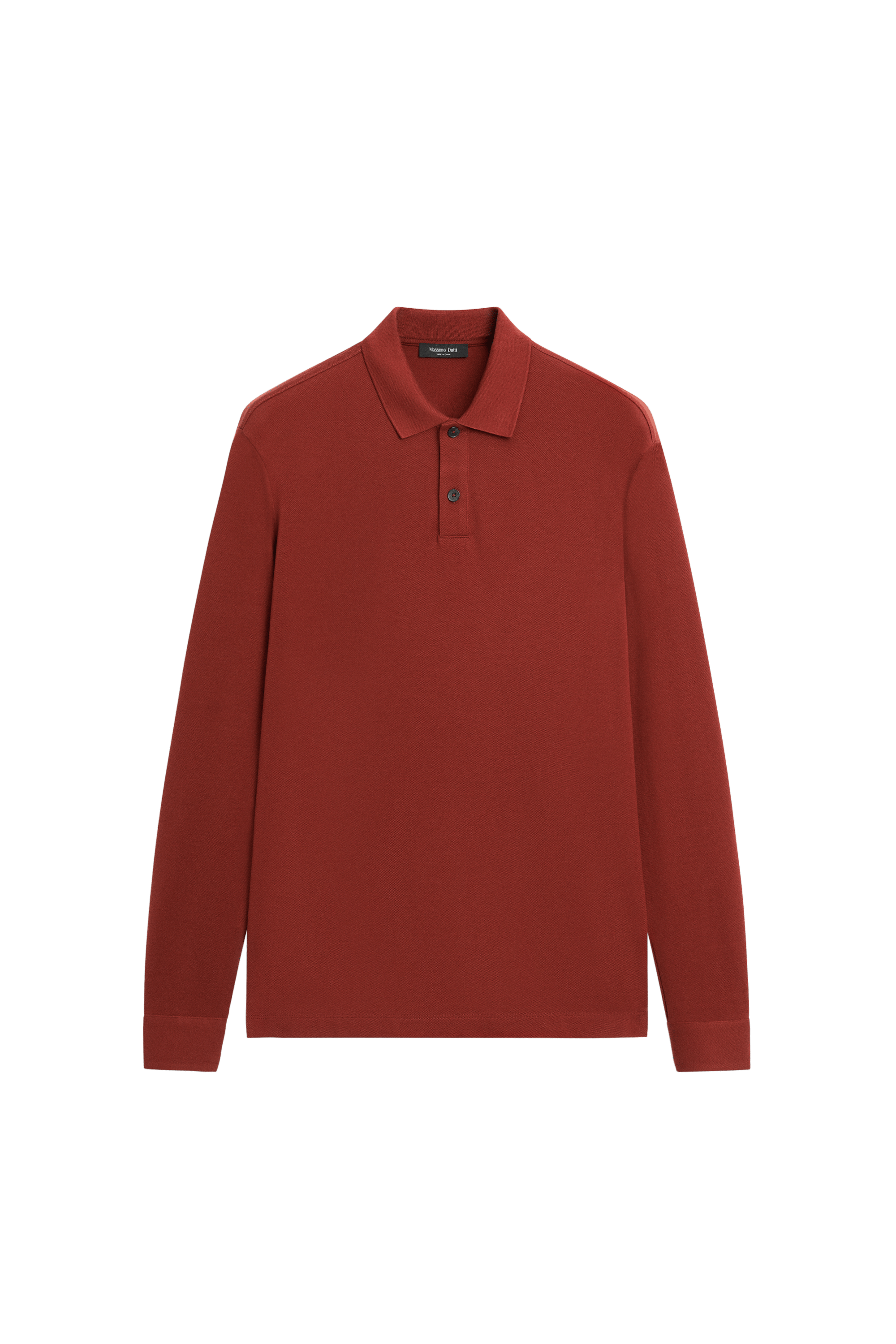 Massimo Dutti %100 pamuklu mikro dokulu triko polo görsel 7