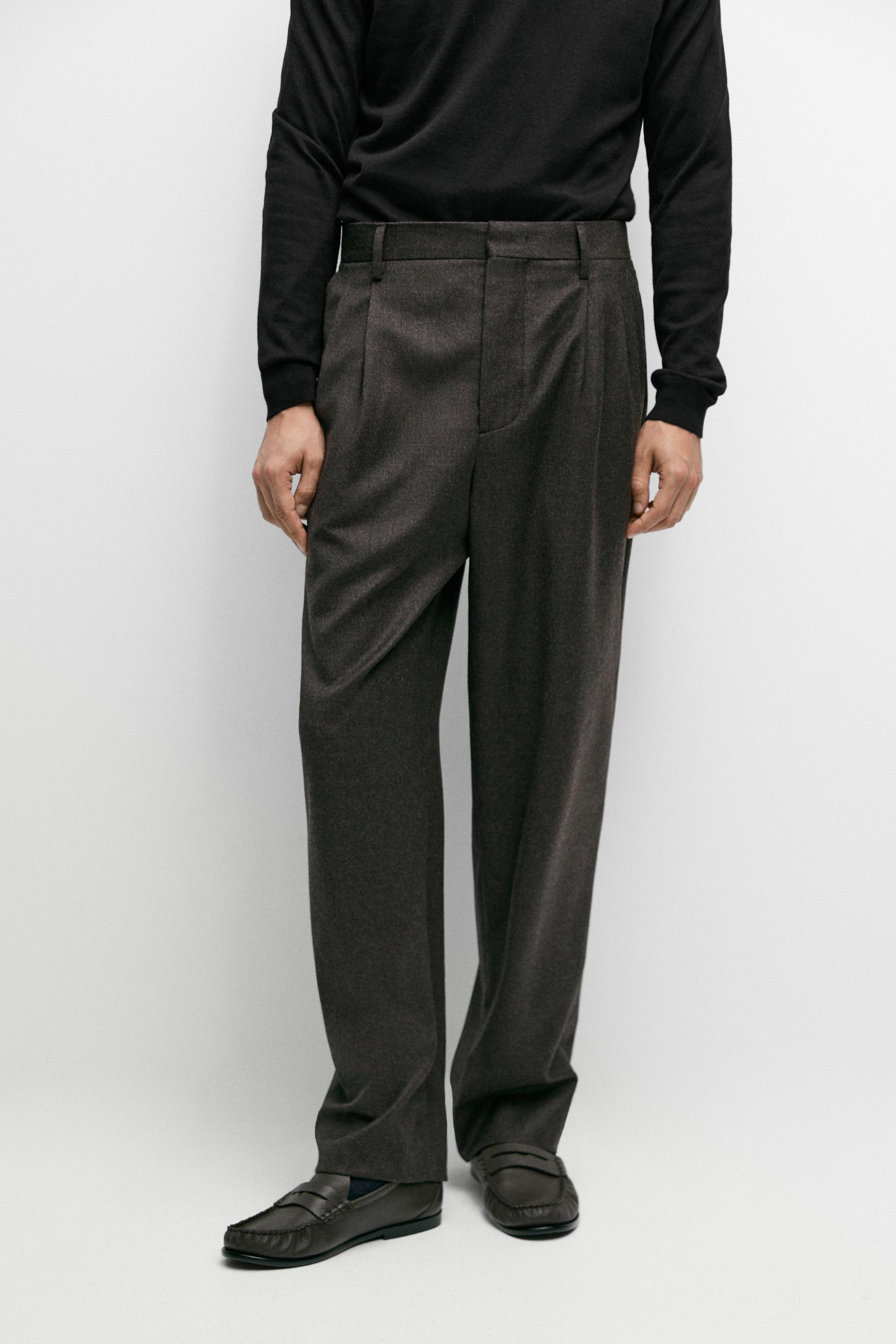 100% wool suit pants