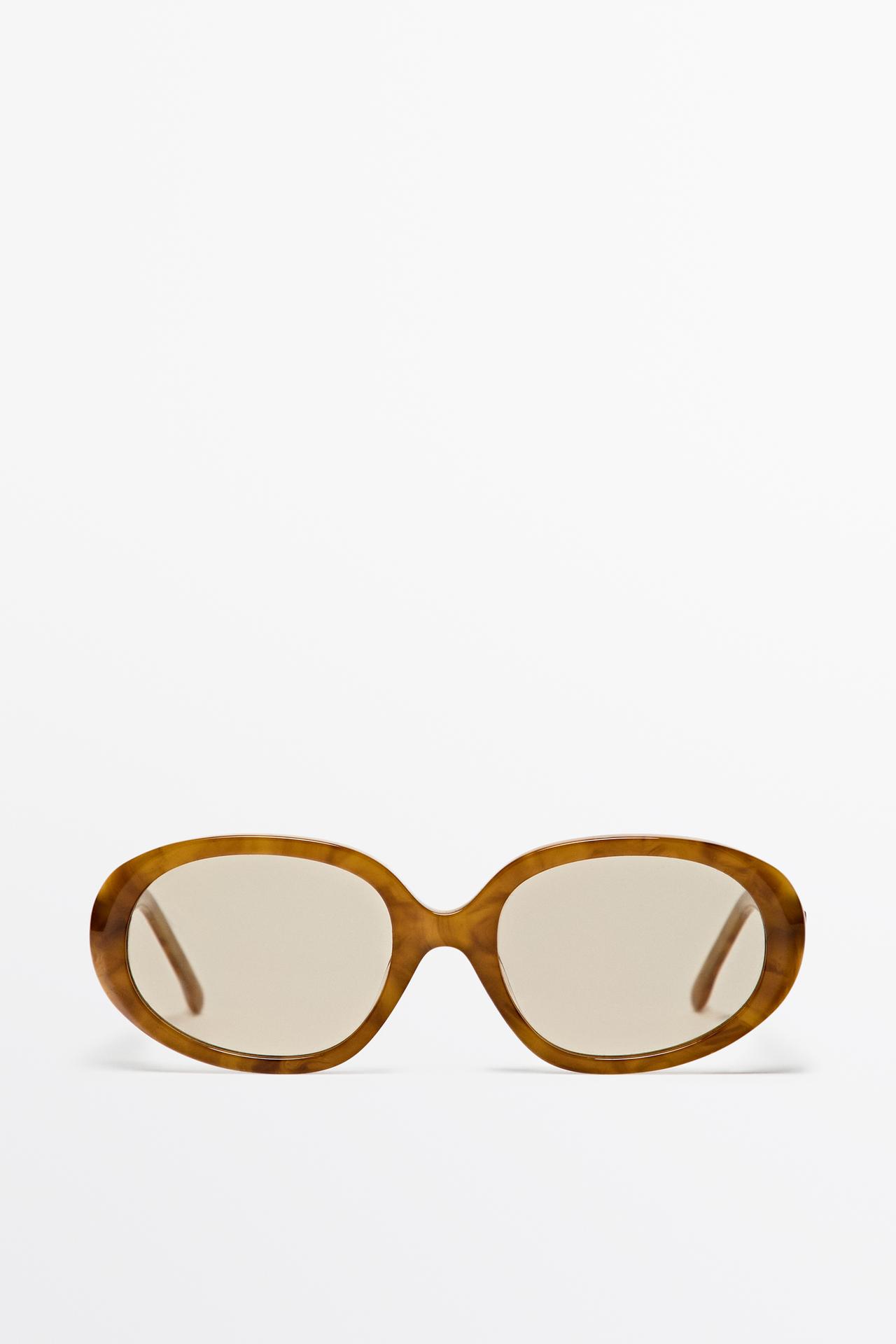 Oval sunglasses — Caramel