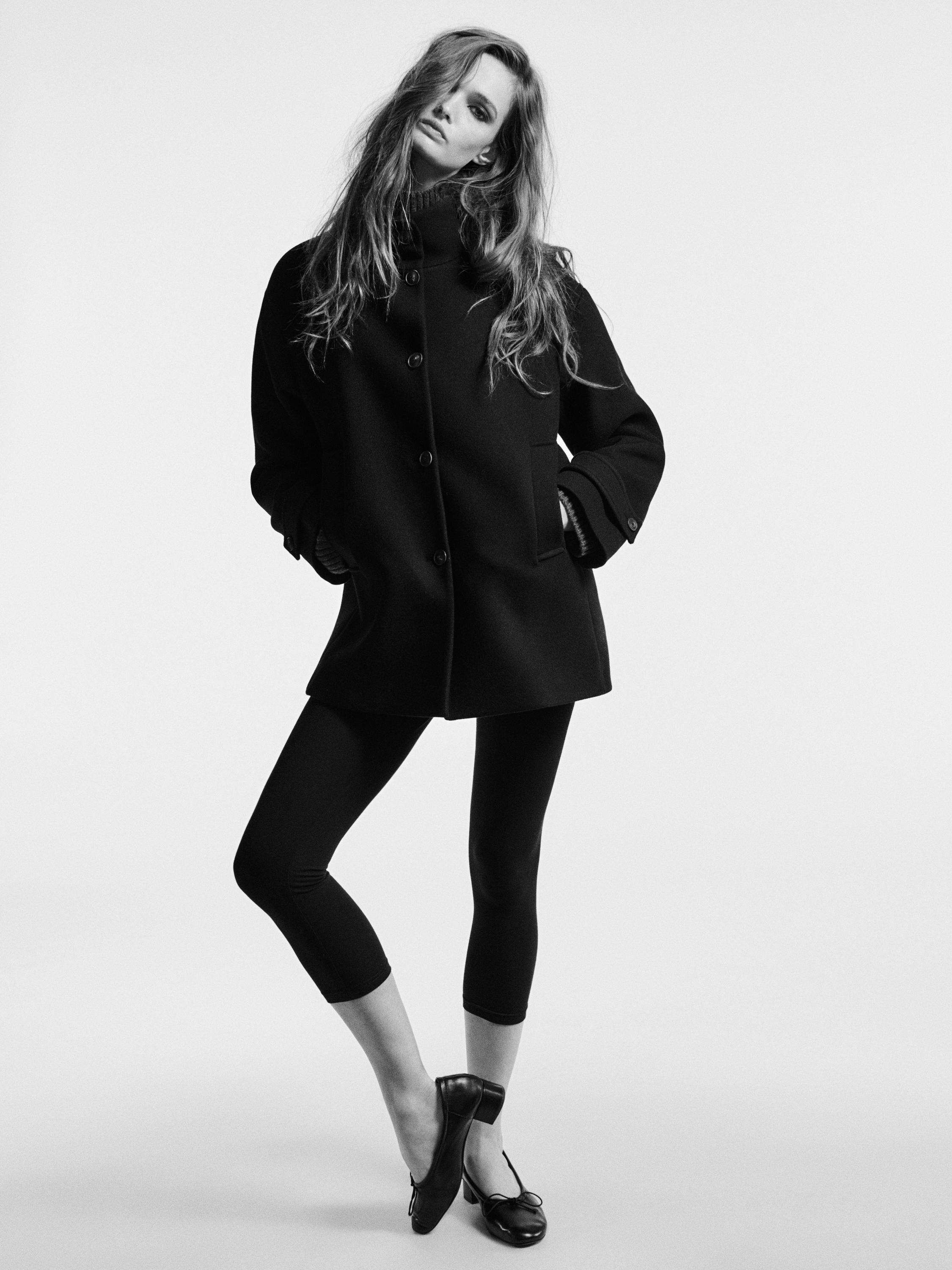 High-heel ballerinas — BLACK