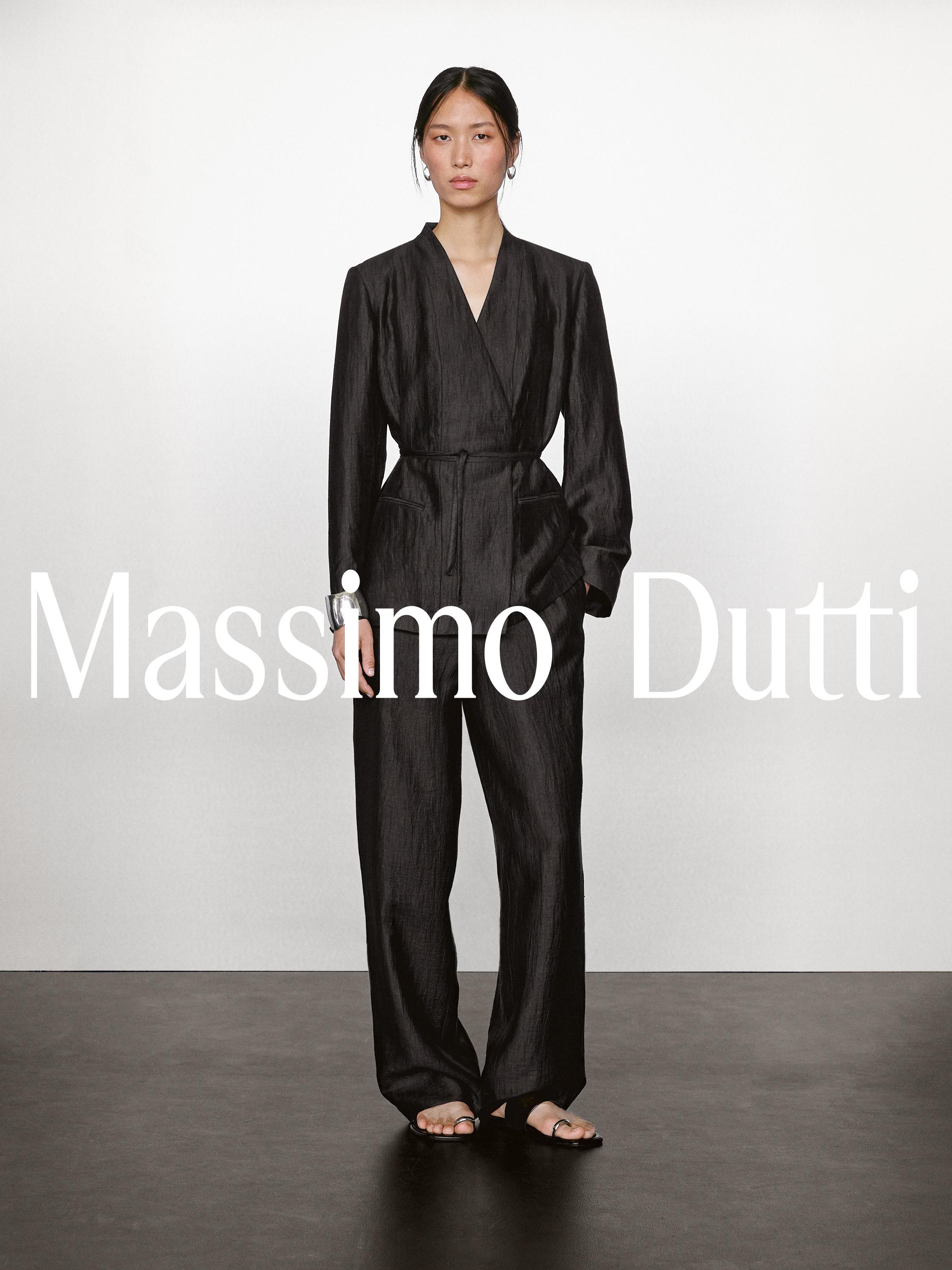Linen blend kimono with tie detail