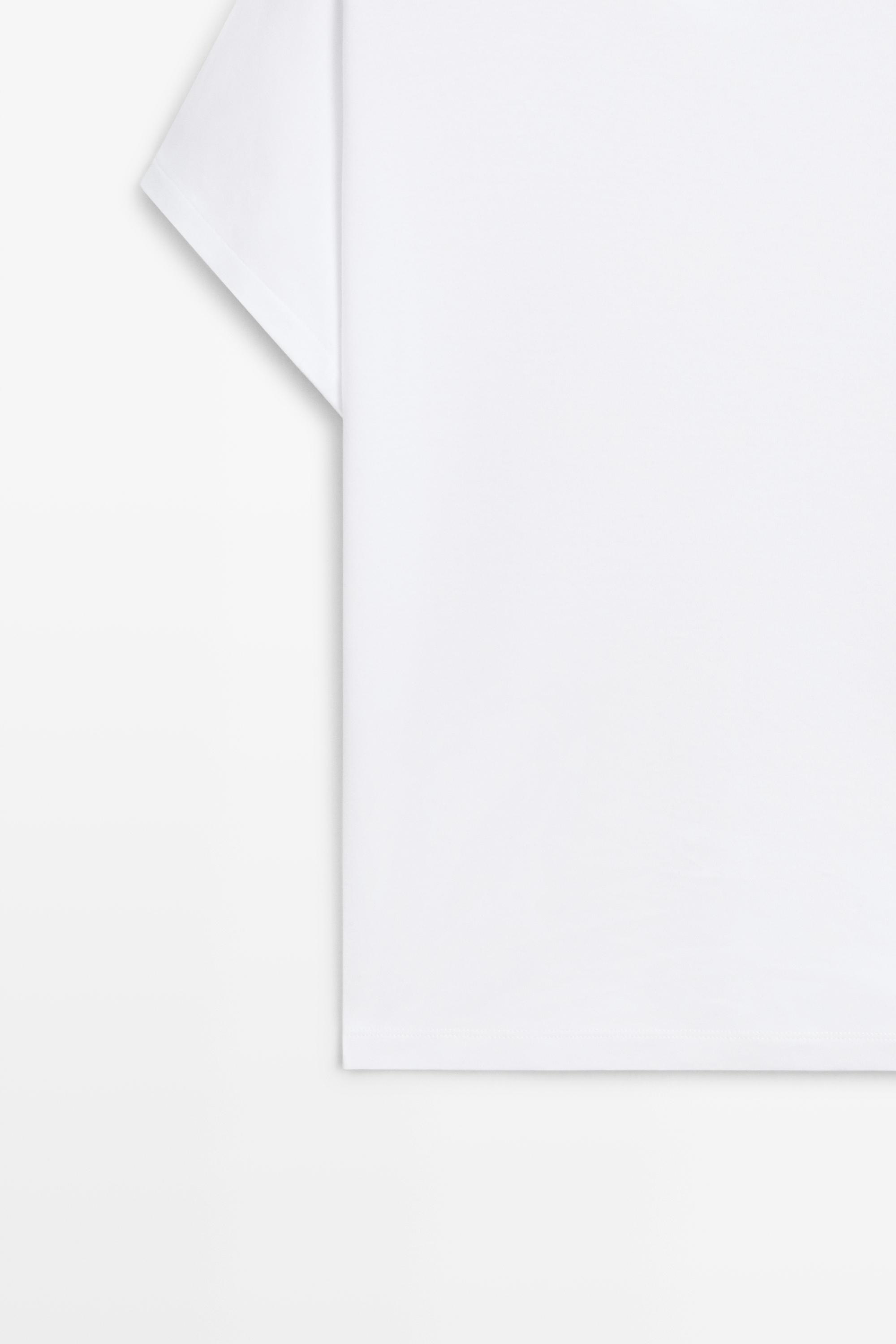 100% Cotton Short Sleeve T-Shirt — WHITE