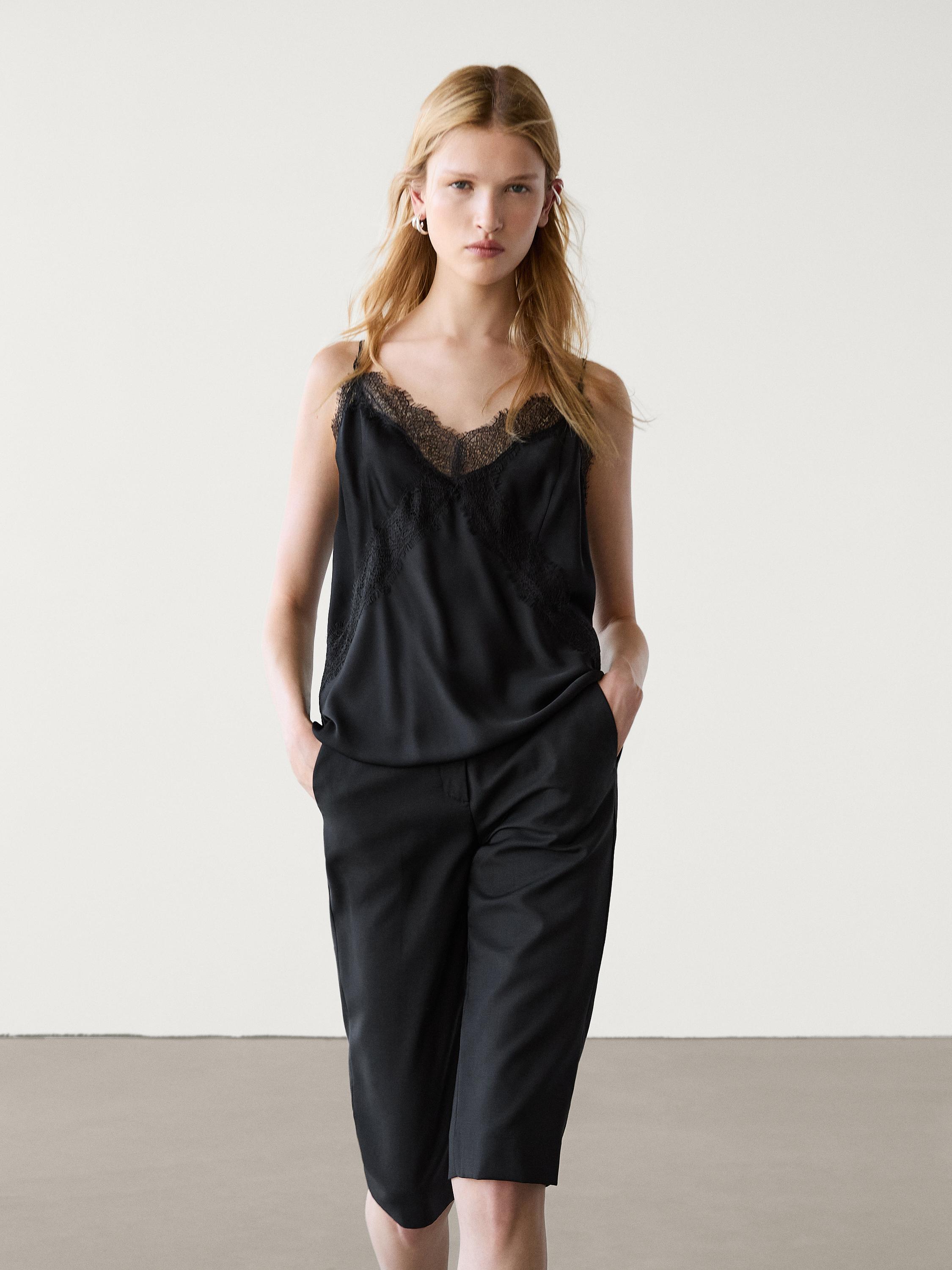 CUPID Side Smoothing Shaping Camisole Tank Top 5461 Black M at Amazon  Women's Clothing store