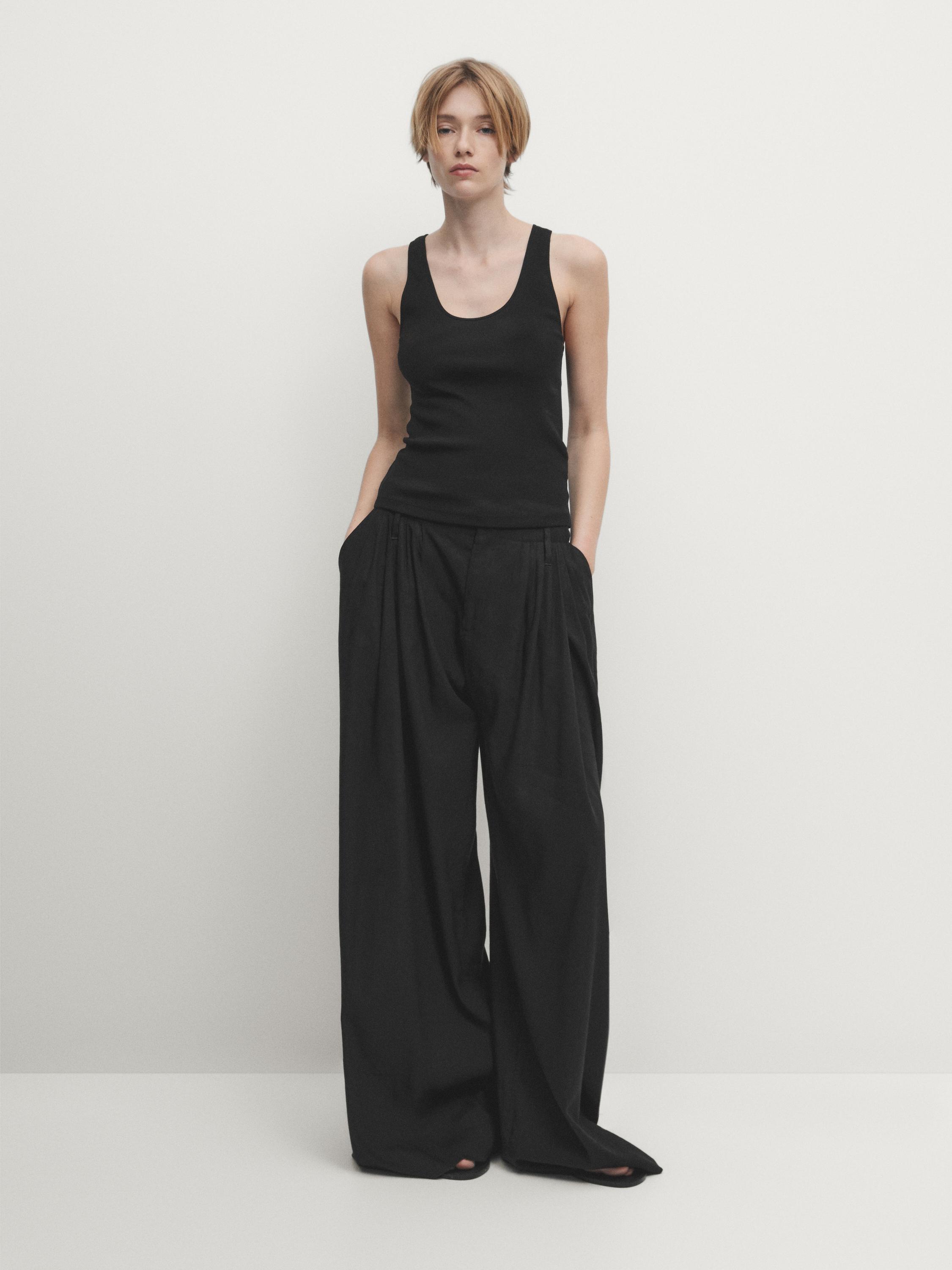 توب بحمالات قطن 100%