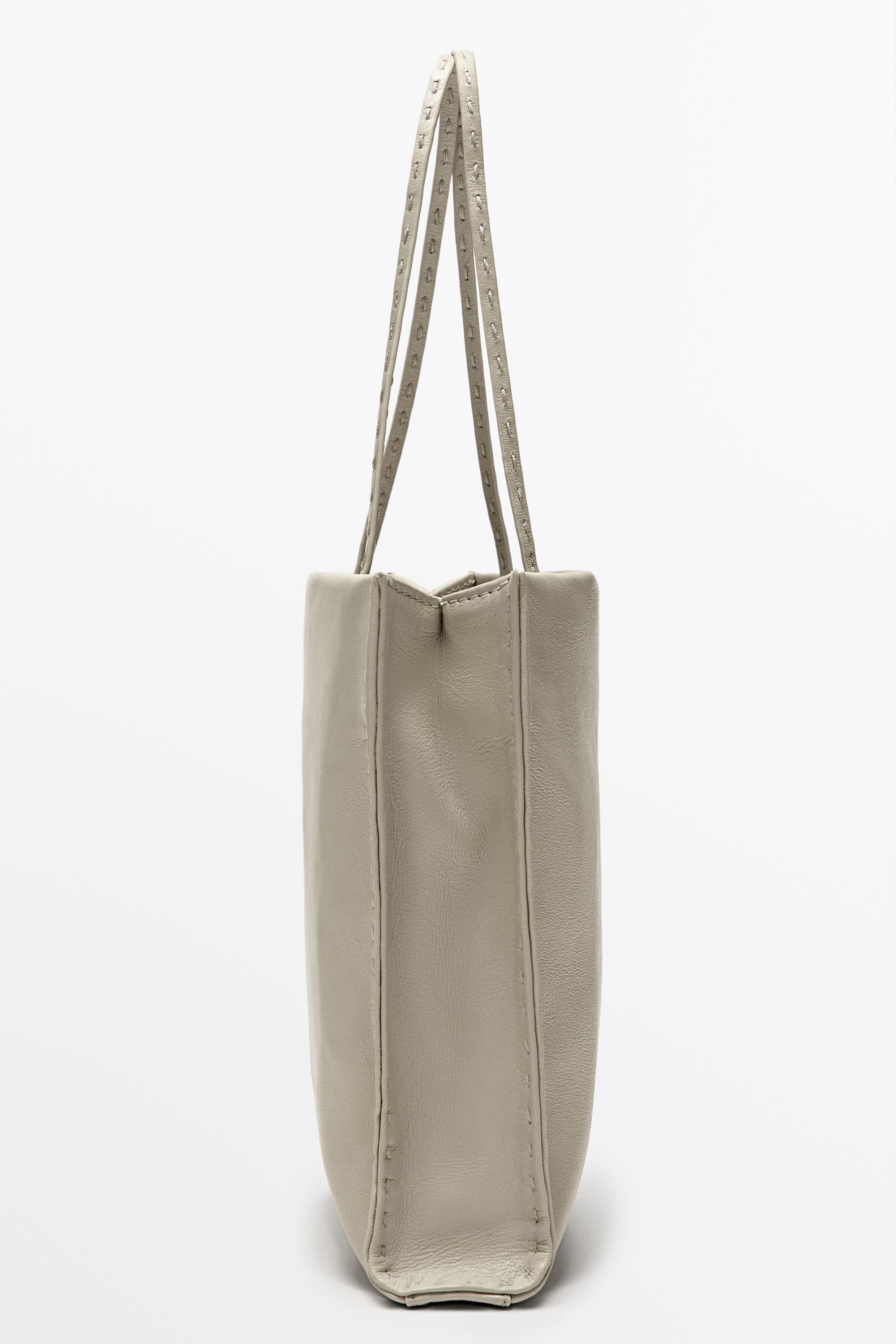Nappa leather double compartment bag — Gold