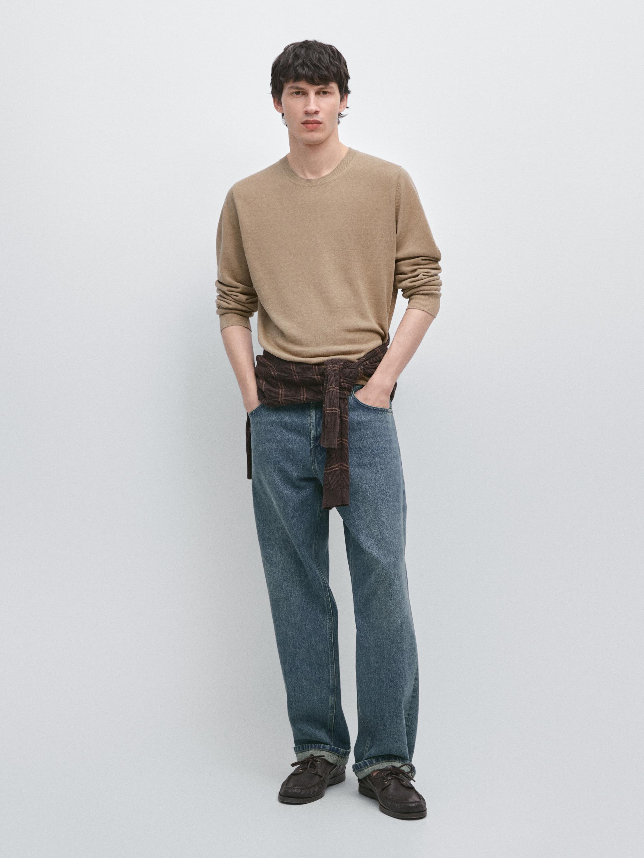 Pull Ajouré Massimo Dutti Bleu Marine - Taille M - Occasion Très Bon état