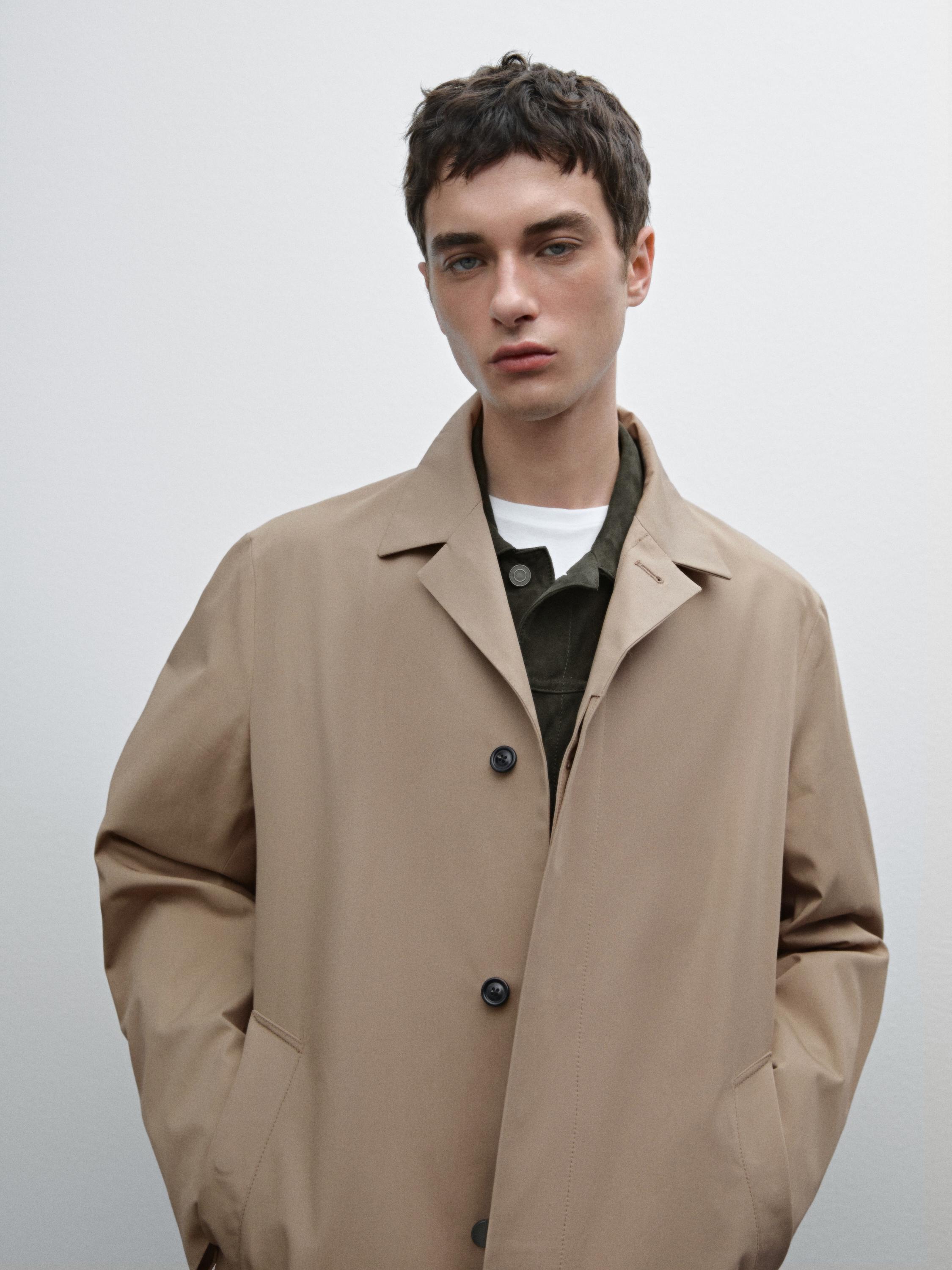 100% cotton trench coat