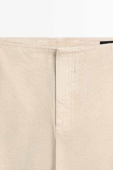 Relaxed fit parachute pants — BEIGE 4