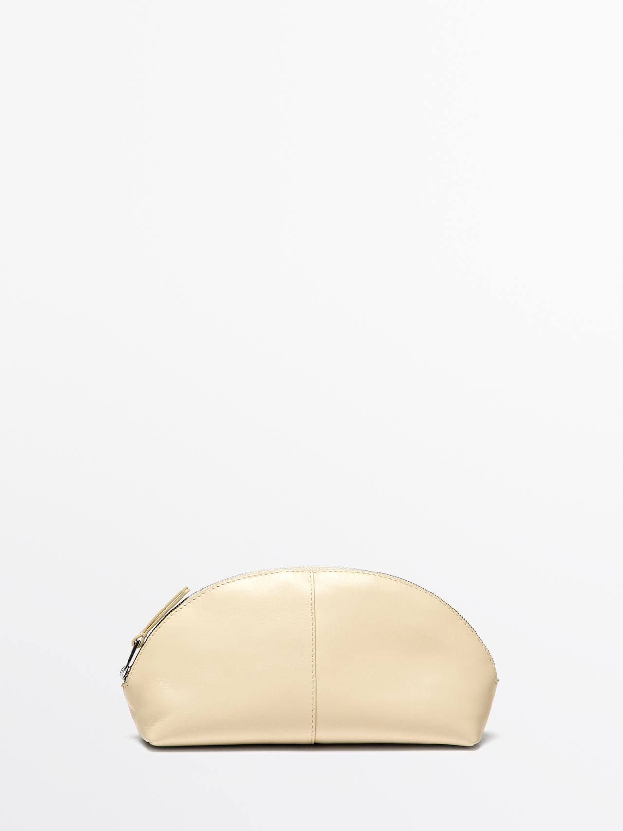Nécessaire De Pele Napa - Baunilha - 01 - Massimo Dutti - Mulher