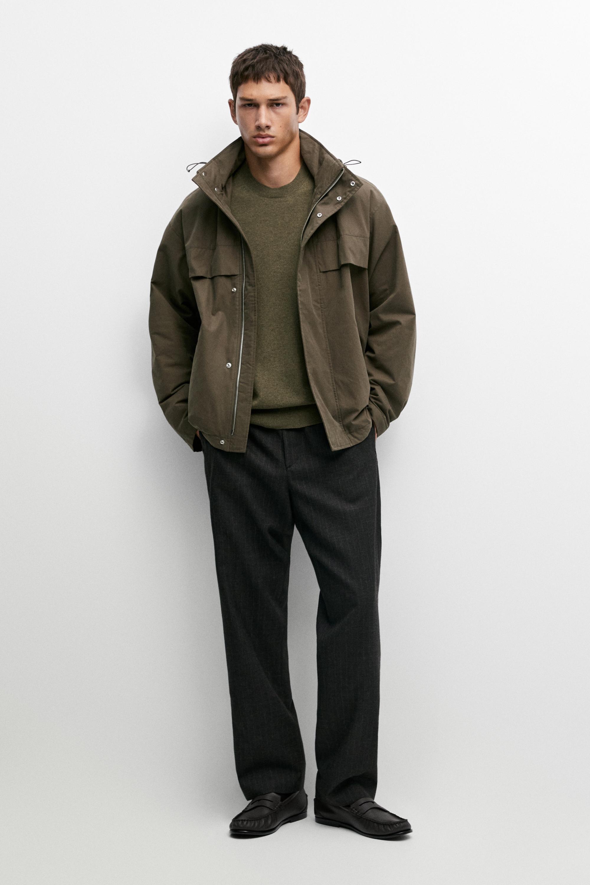 Short quilted hooded parka