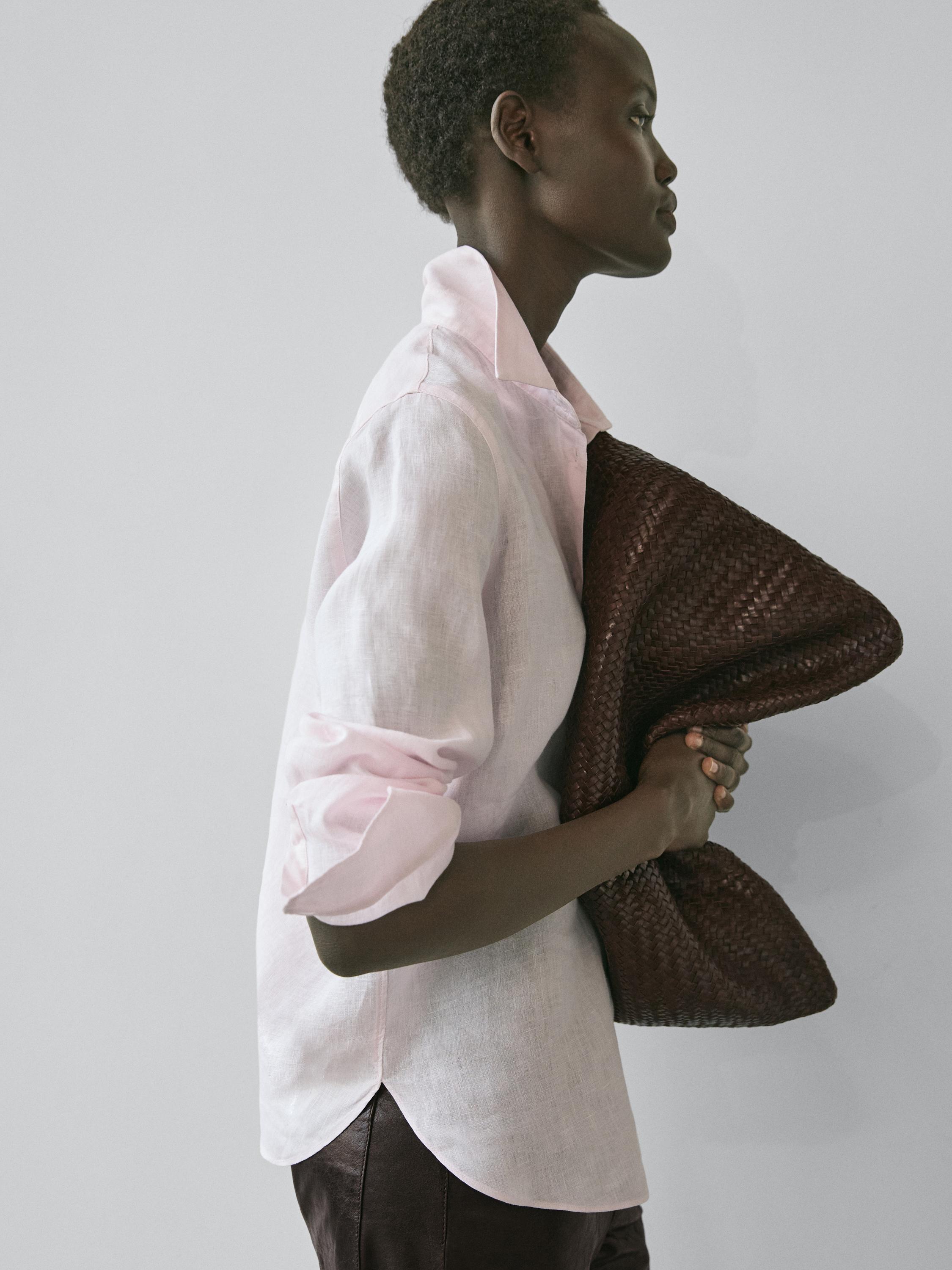 Áo sơ mi 100% vài lanh mềm mại