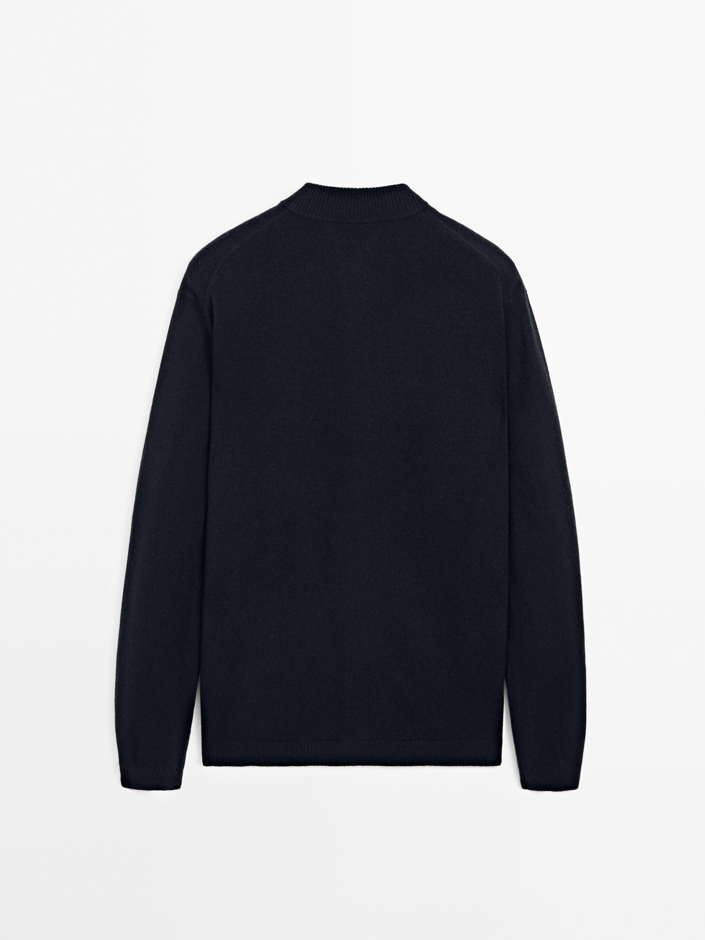 100% cashmere bomber cardigan