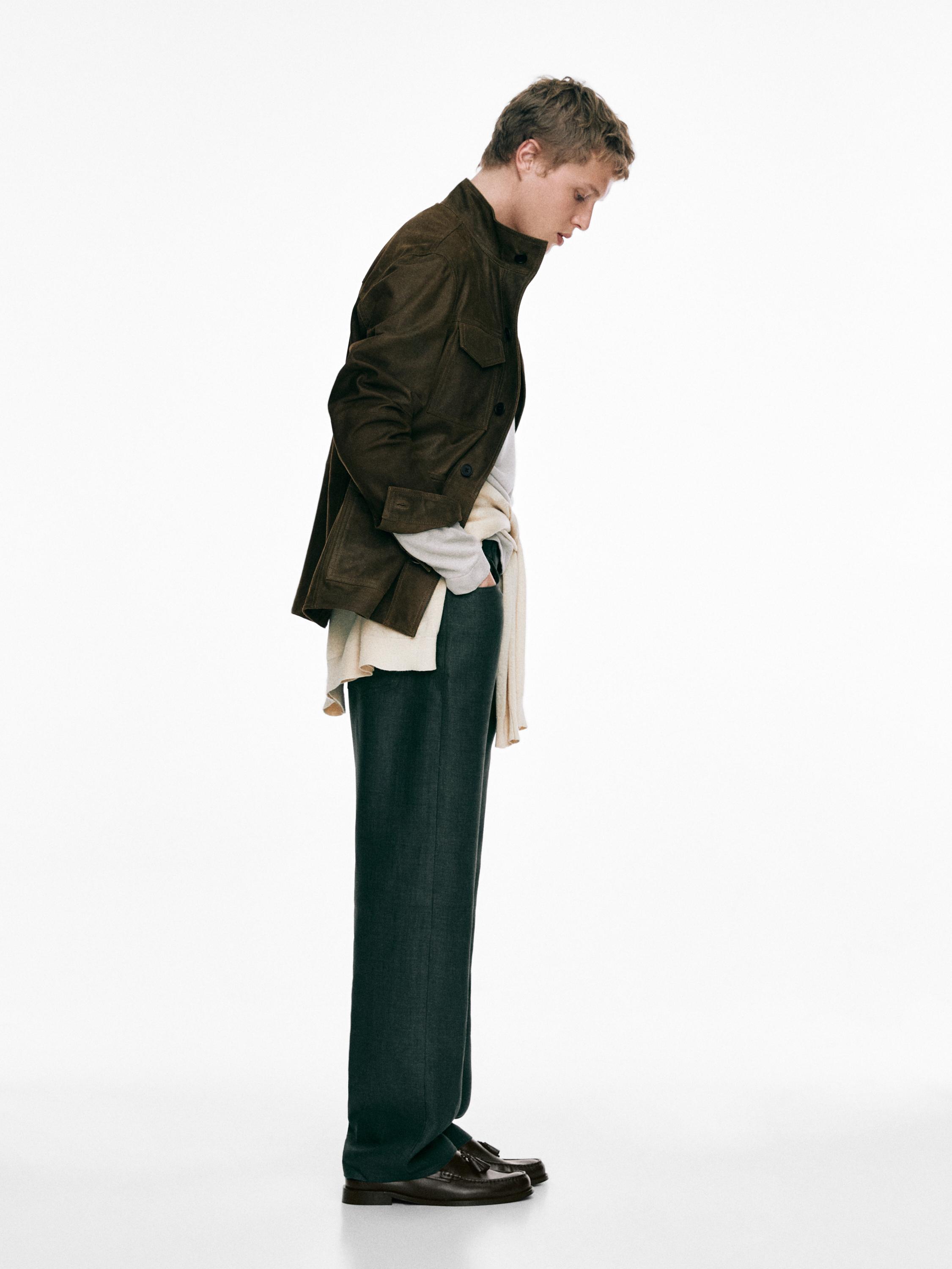 Soft oiled leather loafers with tassels — TAN