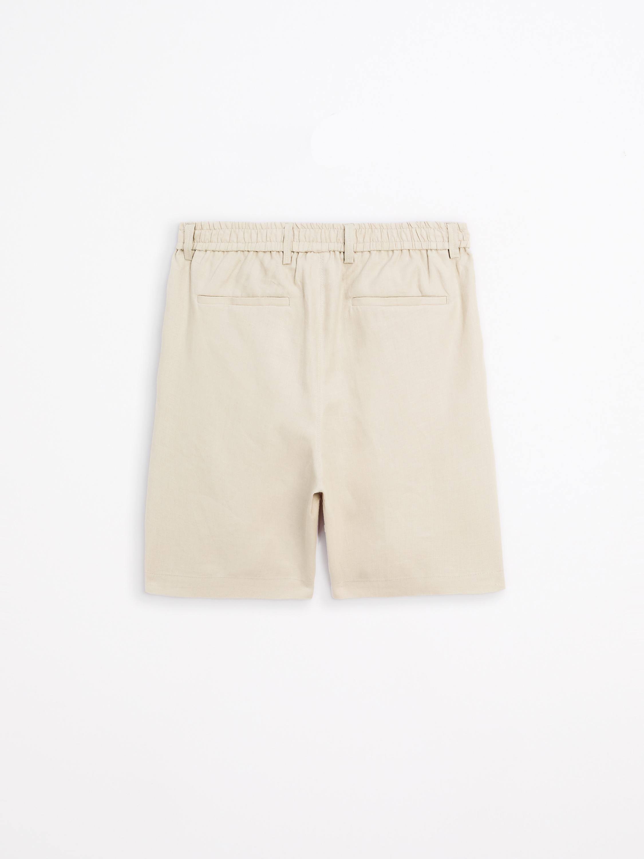 Bermuda semi jogger fit 100% lino