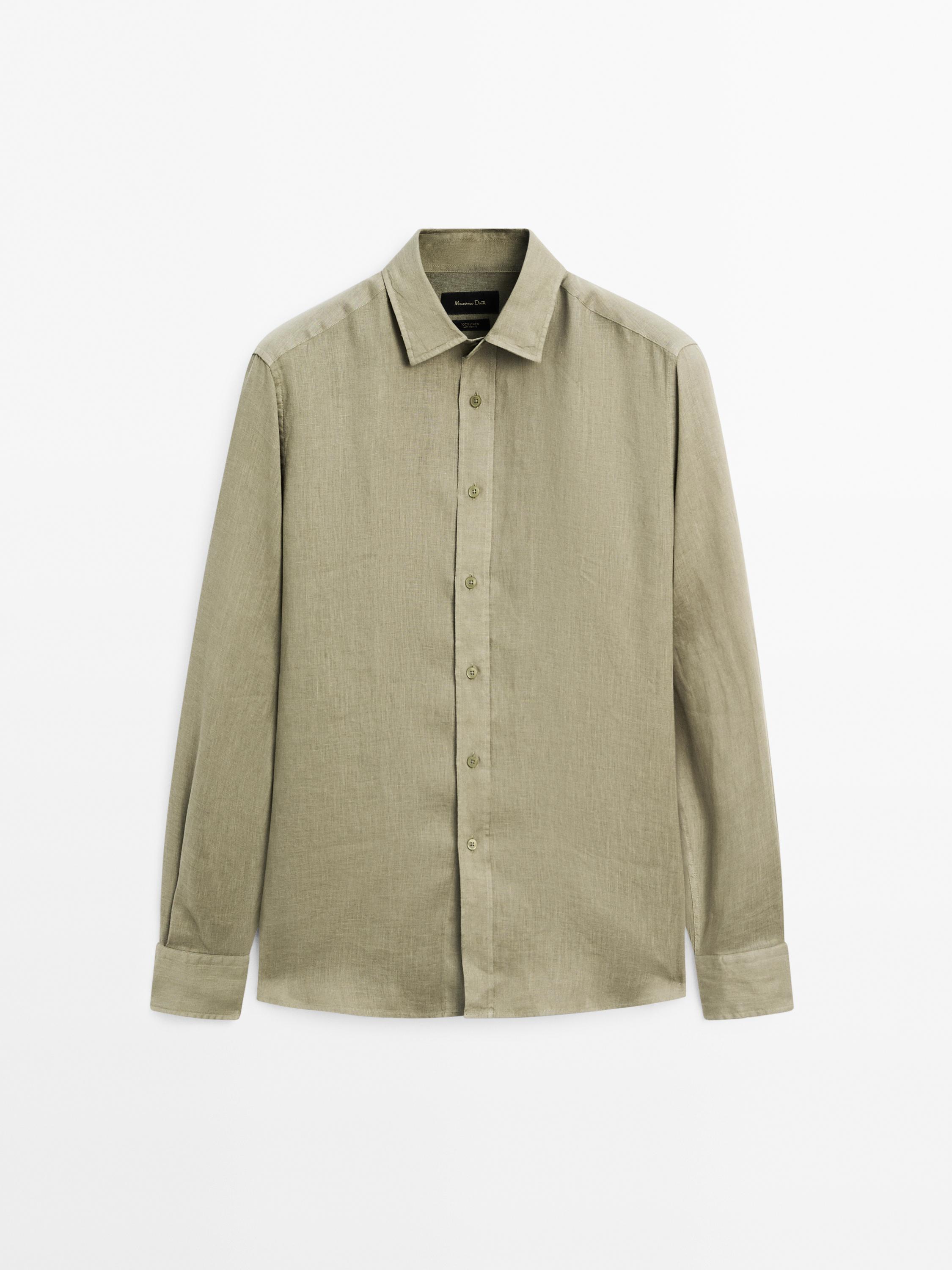 Chemise regular fit 100 % lin