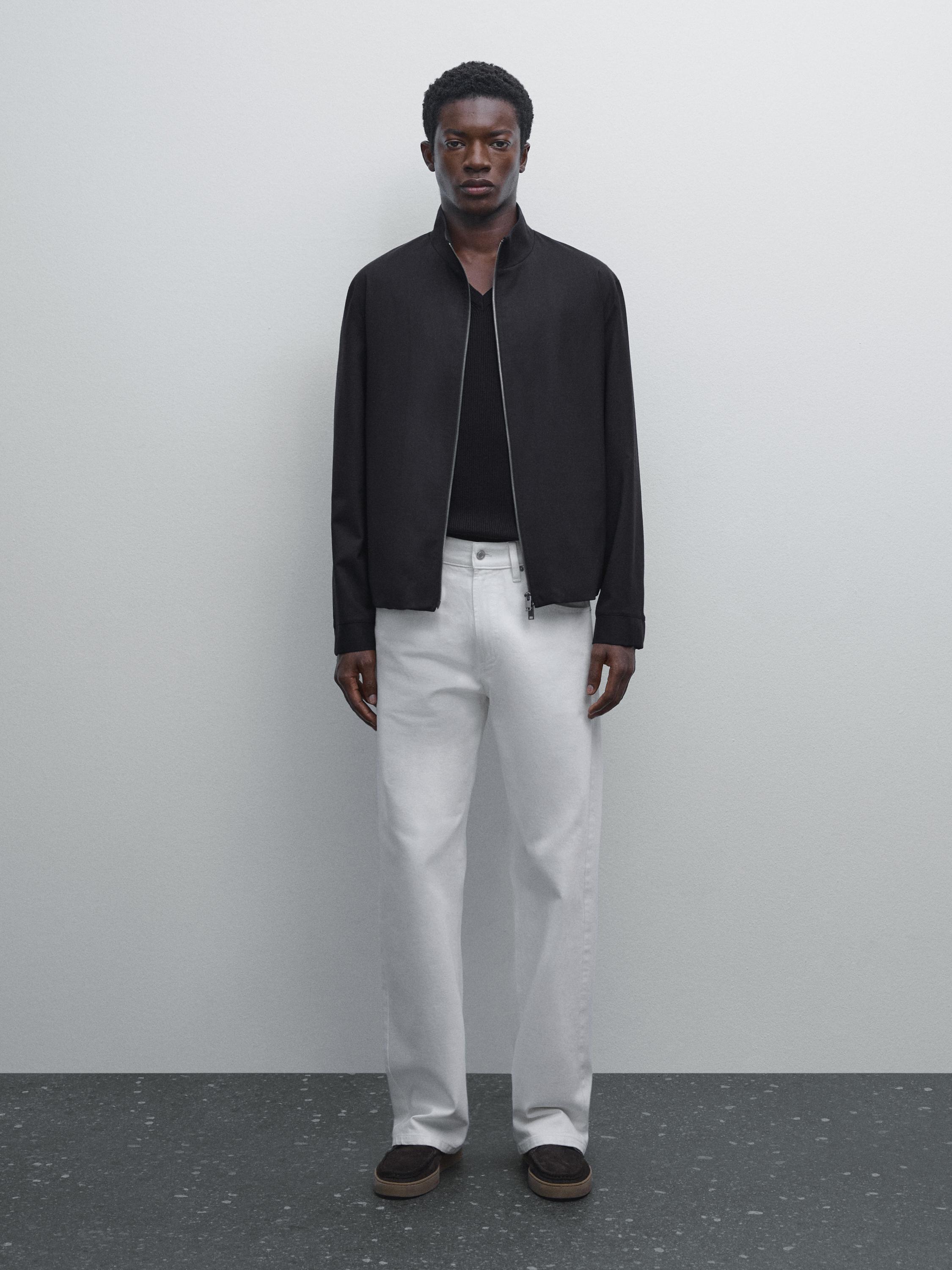 Wool blend jacket