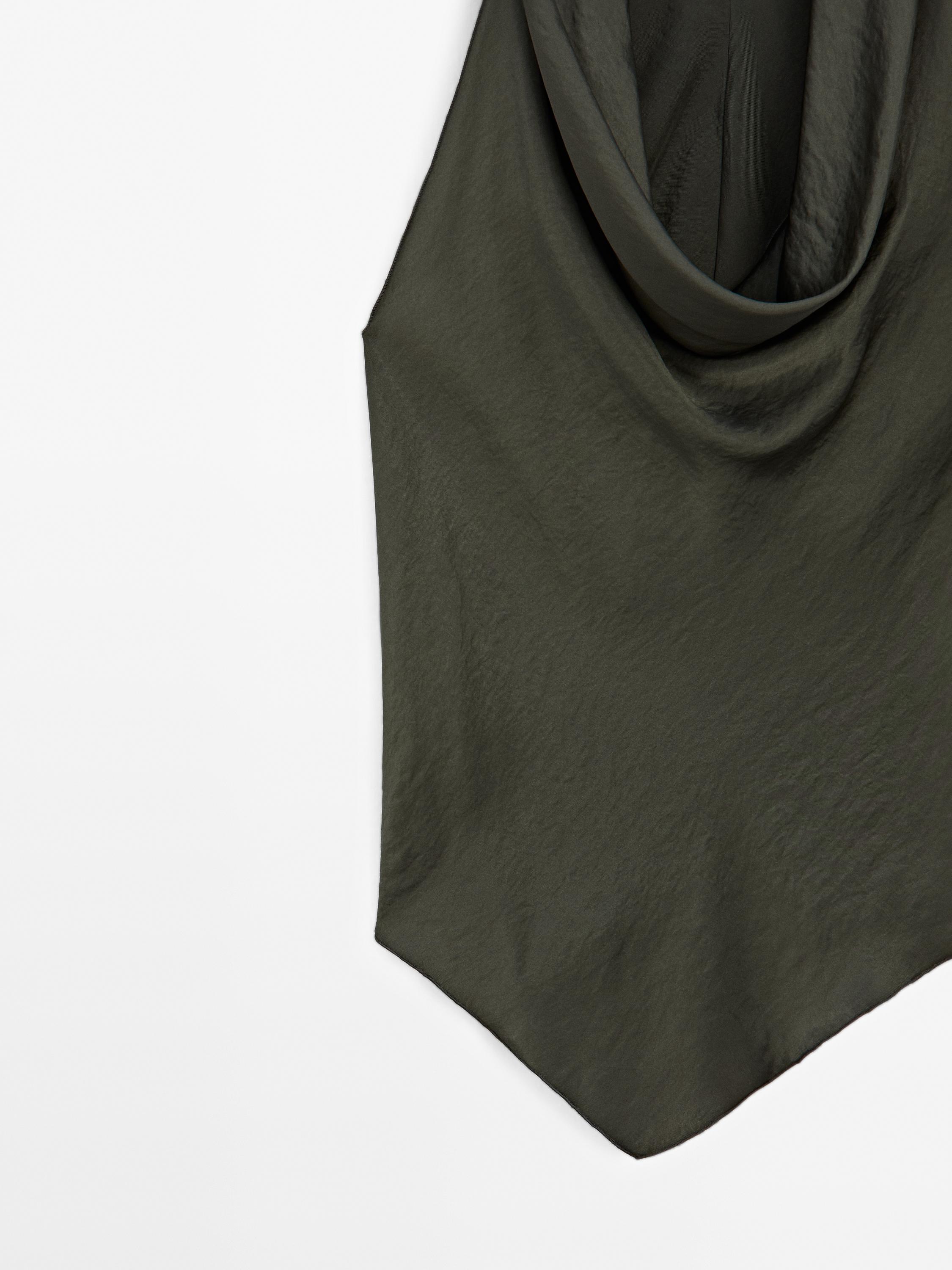 Draped halter top