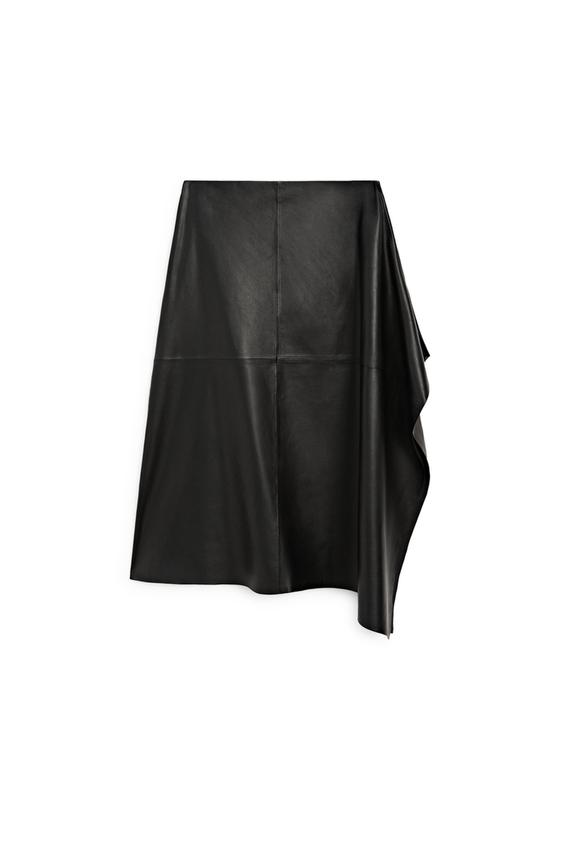 Napa deri midi etek - LIMITED EDITION