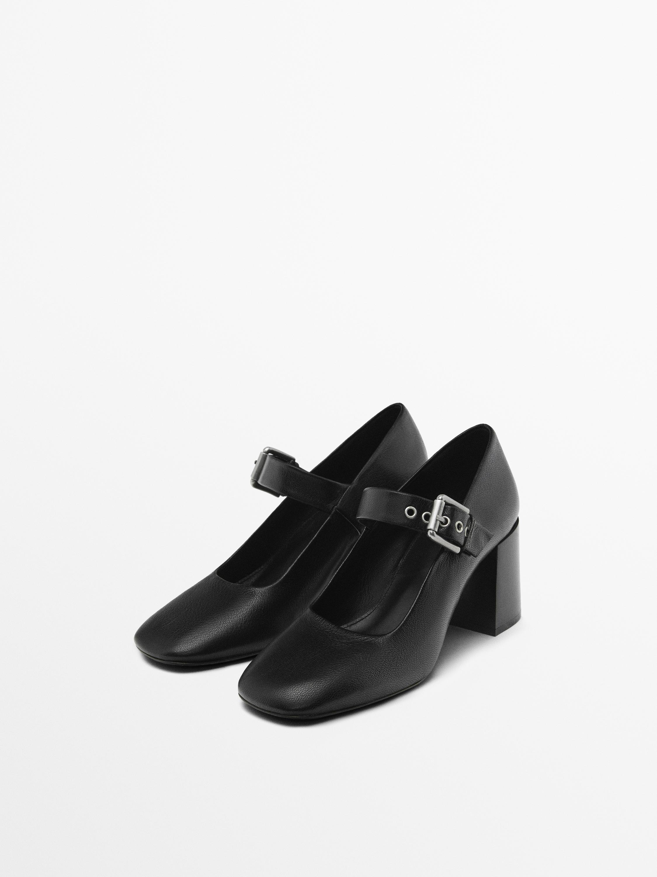 Zapato tacón tira hebilla