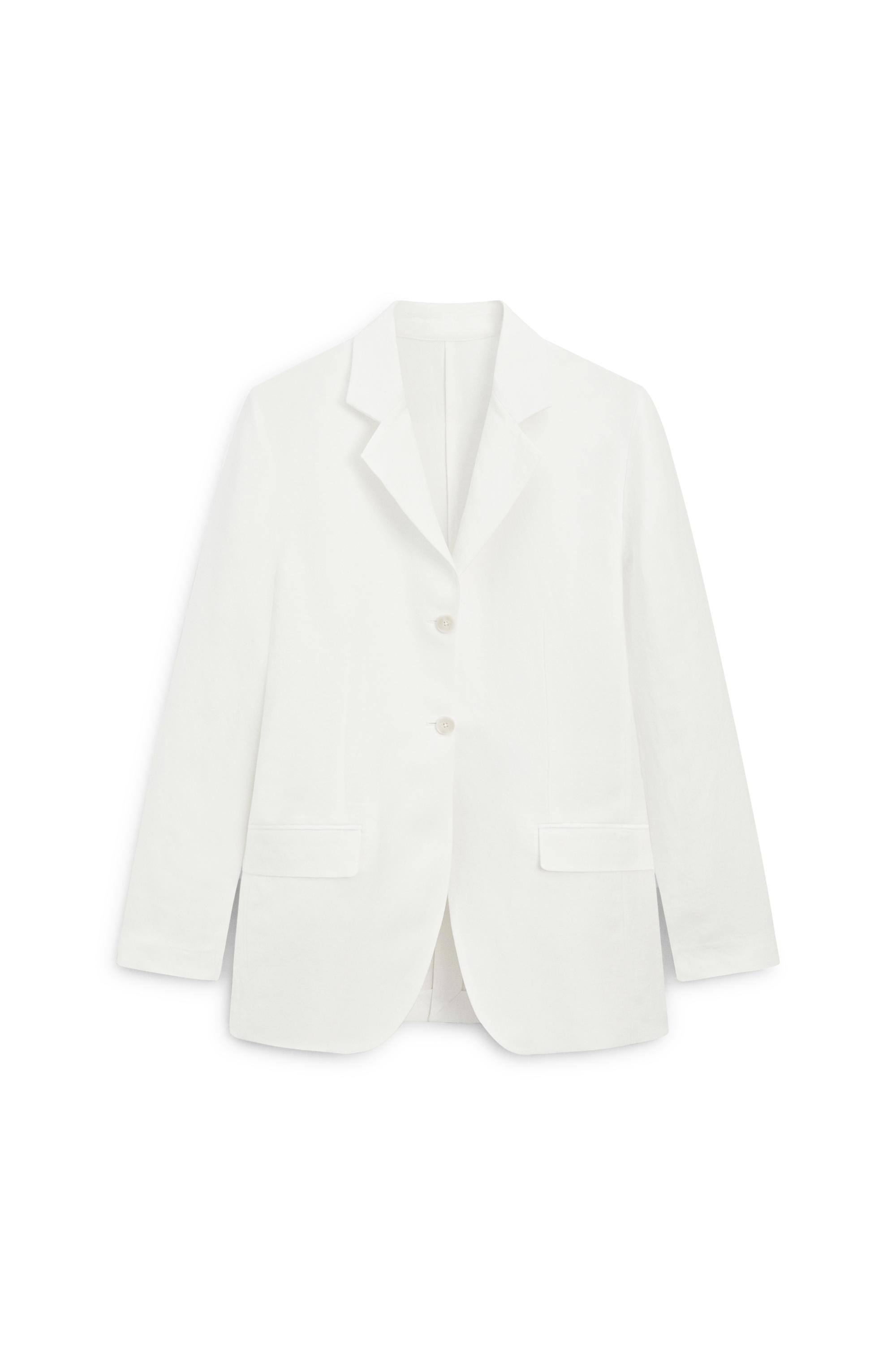Flowing linen blend blazer - LIMITED EDITION — Off white